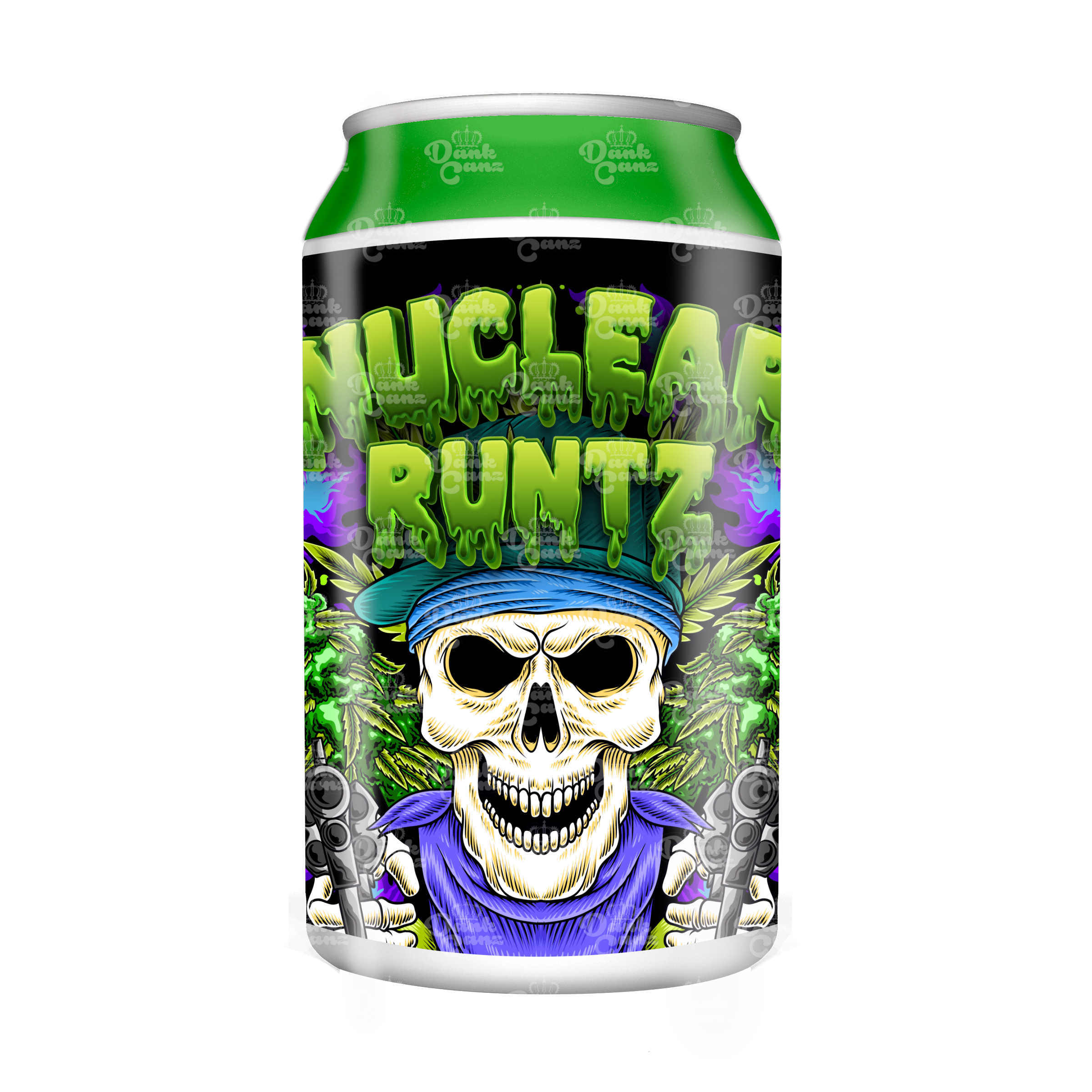 Nuclear Runtz 3.5g Plastic Soda Cans - DC Packaging Custom Cannabis Packaging
