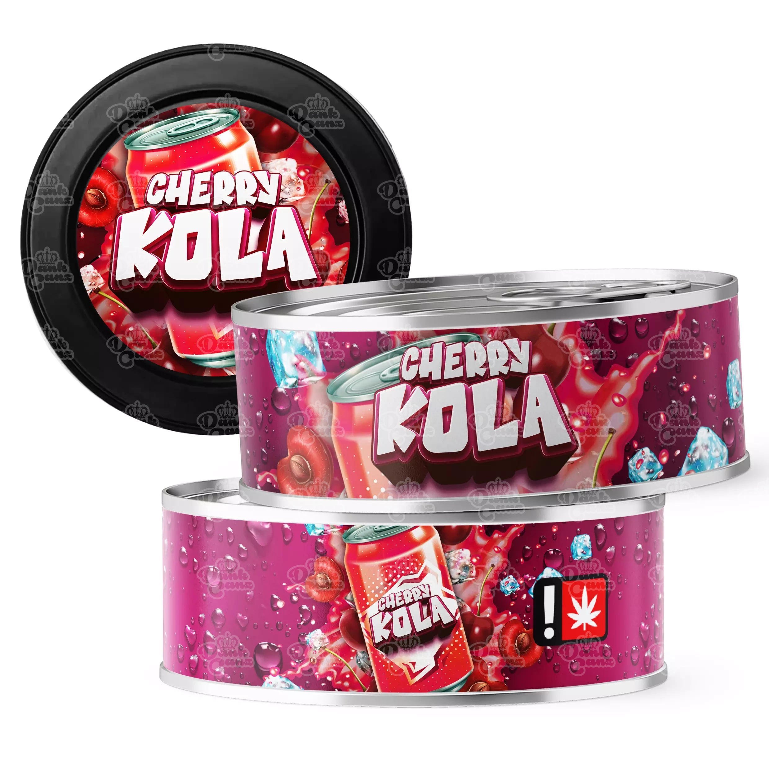 Cherry Kola 3.5g Self Seal Tins - DC Packaging Custom Cannabis Packaging