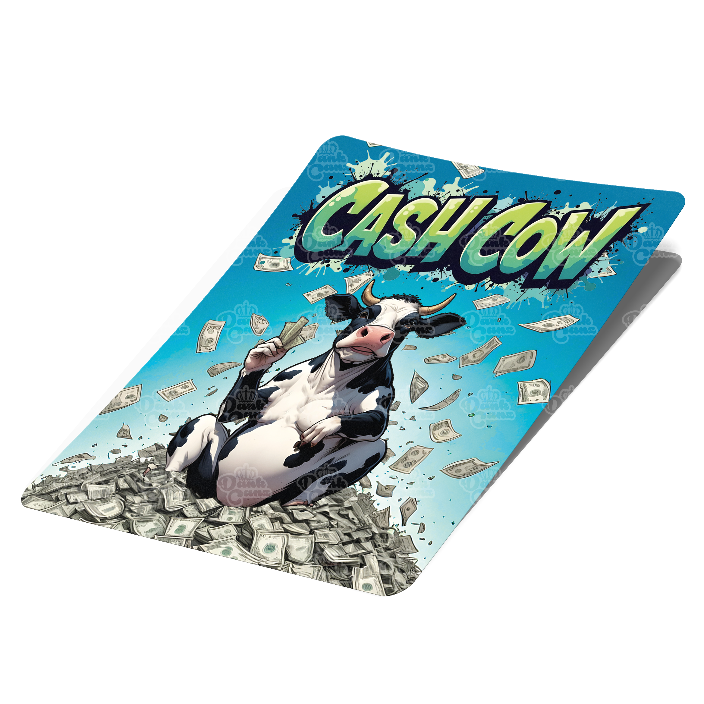 Cash Cow Mylar Bag Labels - Labels only - DC Packaging Custom Cannabis Packaging