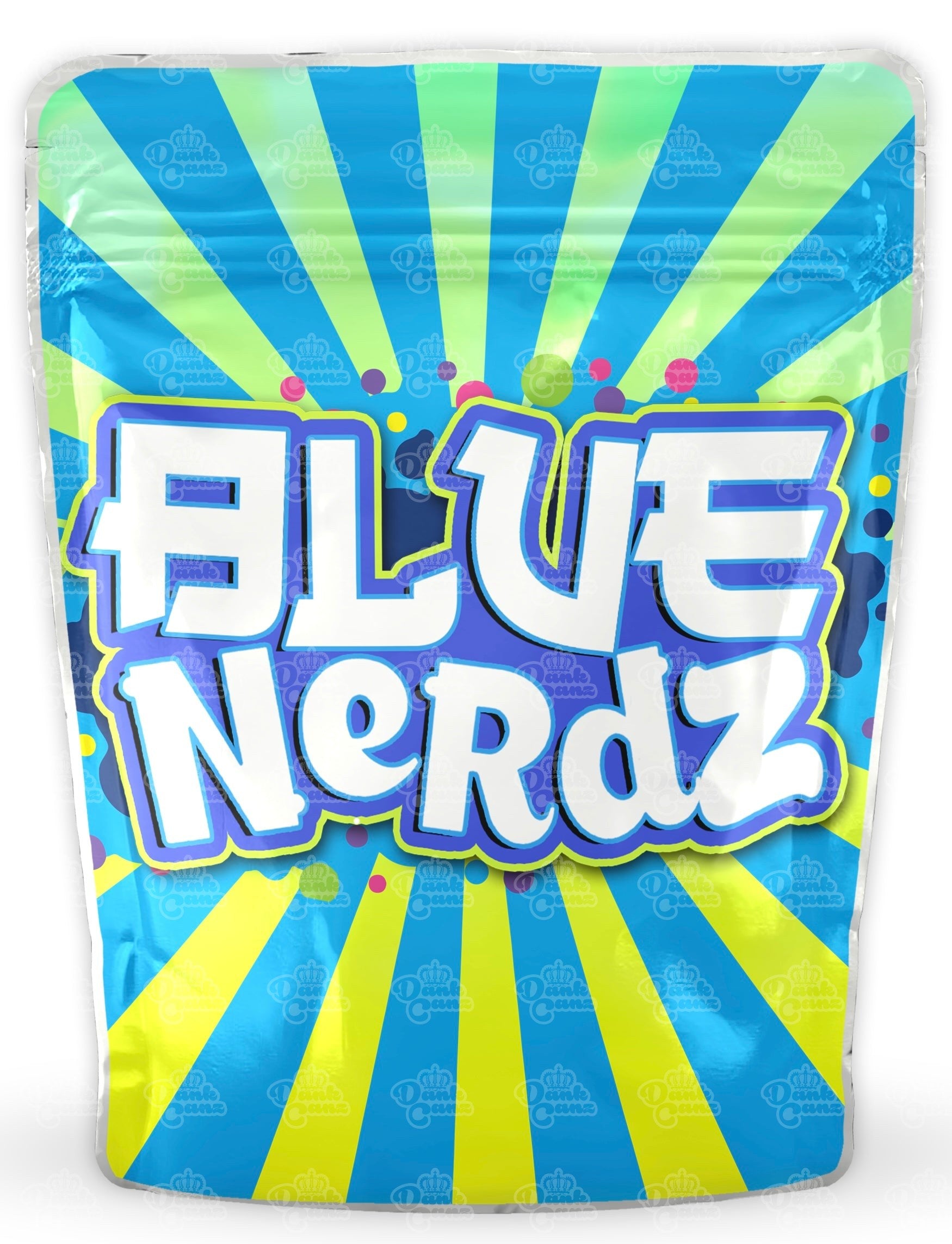 Blue Nerdz Mylar Bags - DC Packaging Custom Cannabis Packaging