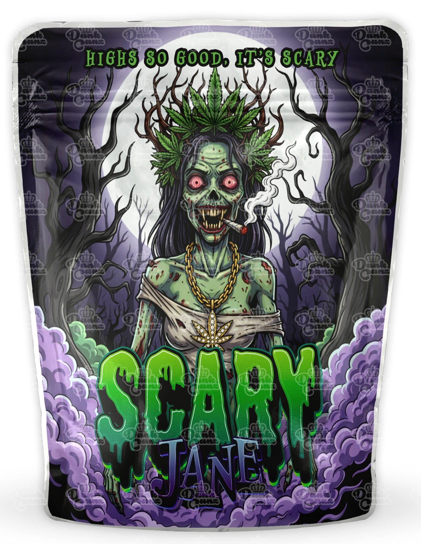 Scary Jane Mylar Bags - DC Packaging Custom Cannabis Packaging