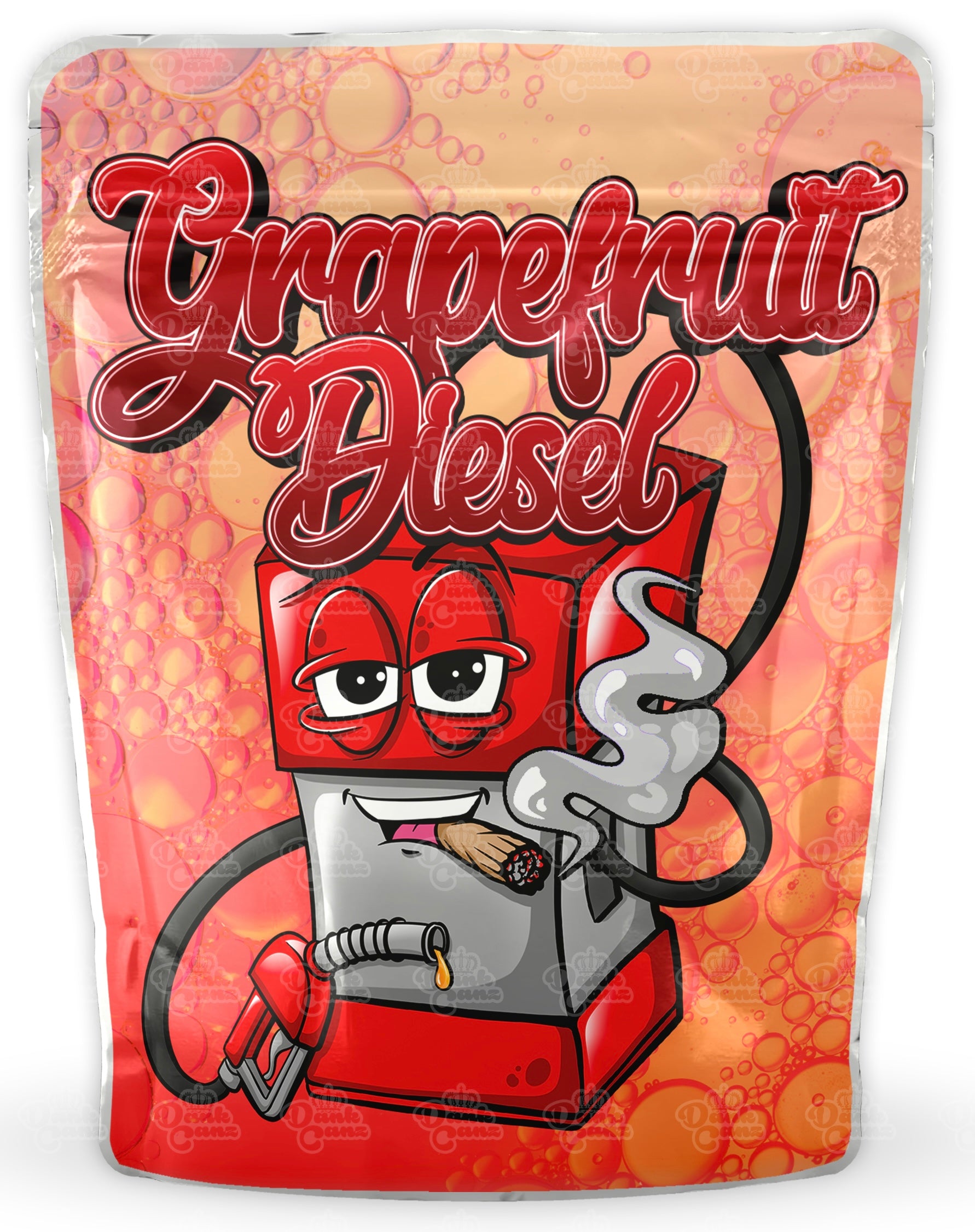 Grapefruit Diesel Mylar Bags - DC Packaging Custom Cannabis Packaging