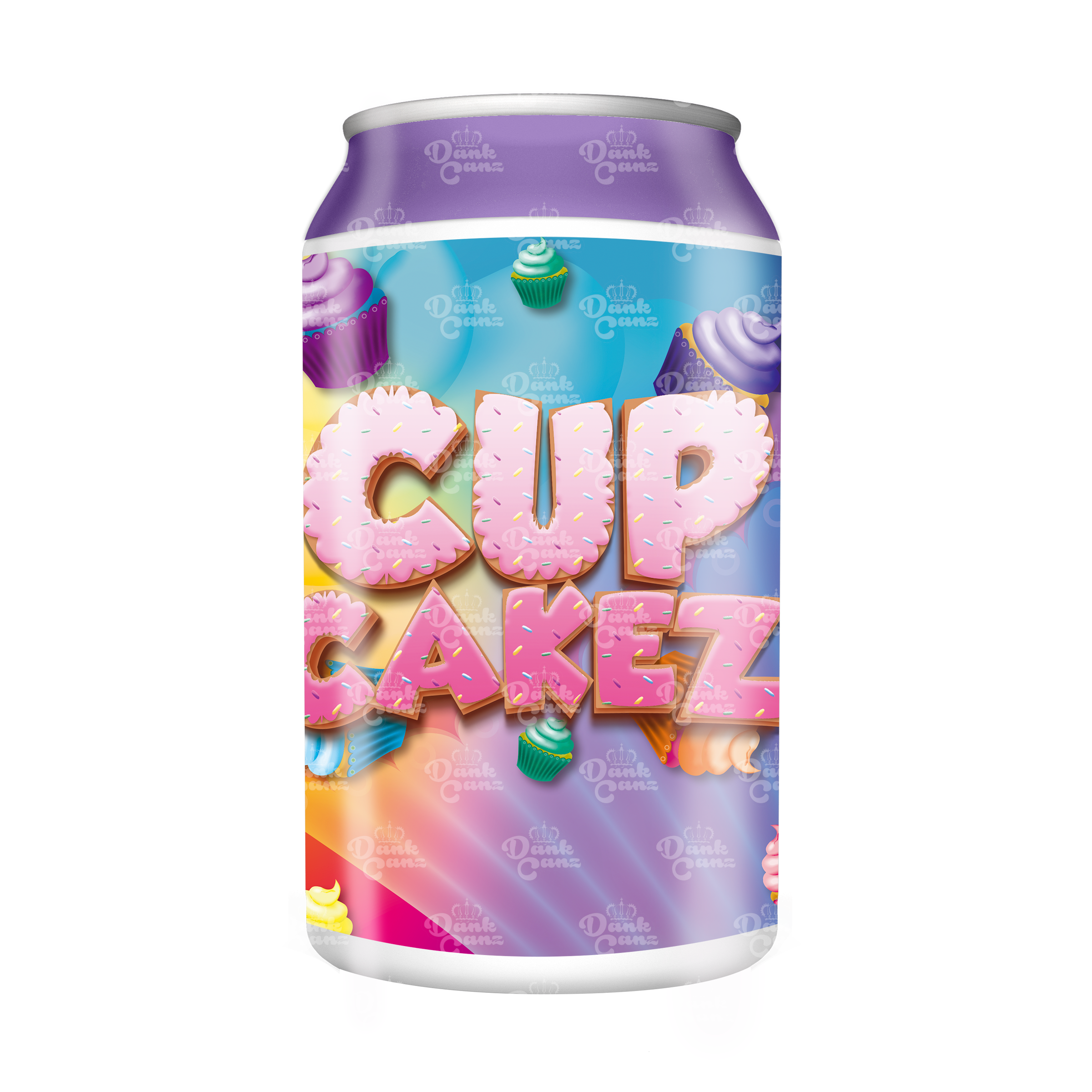 Cupcakez 3.5g Plastic Soda Cans - DC Packaging Custom Cannabis Packaging