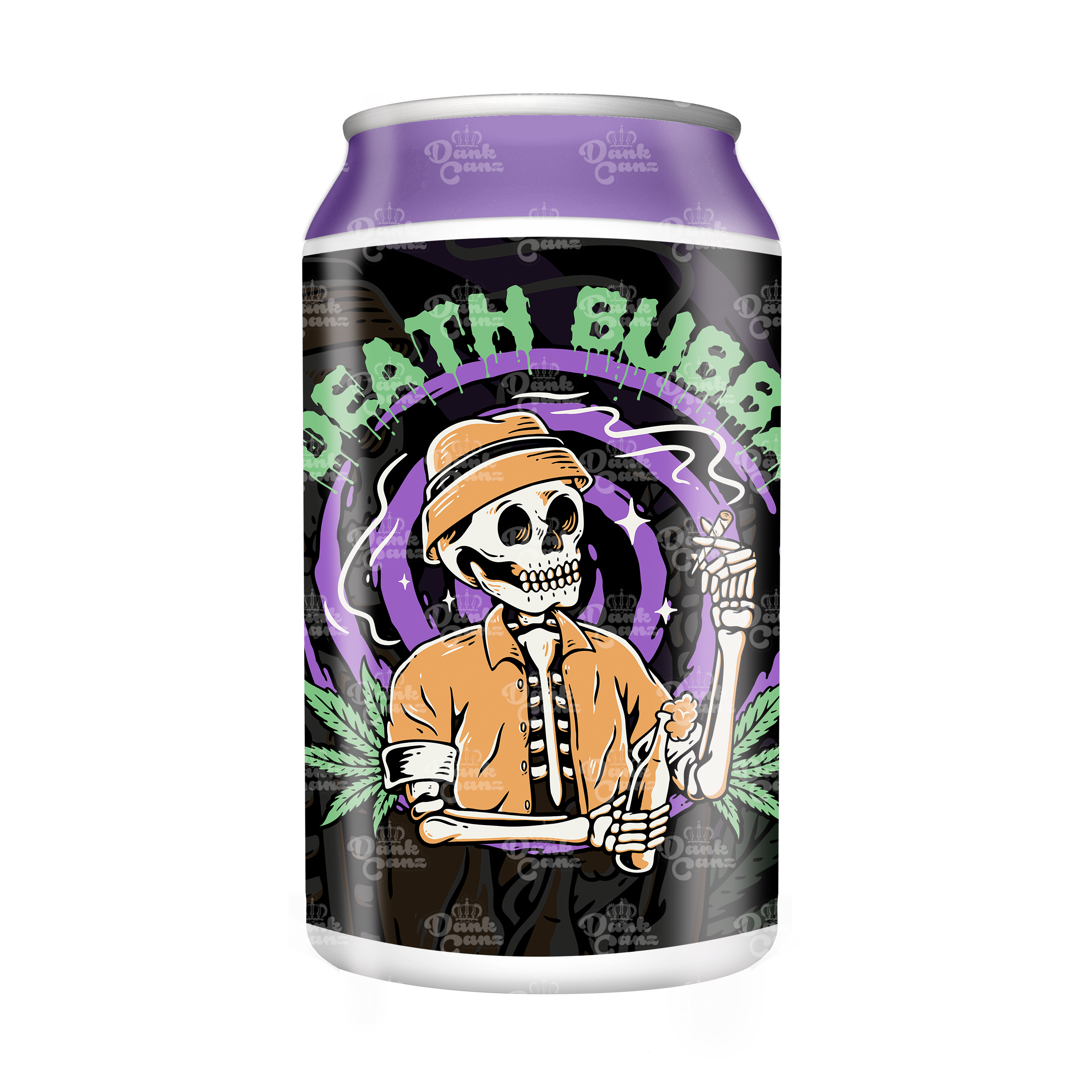 Death Bubba 3.5g Plastic Soda Cans - DC Packaging Custom Cannabis Packaging