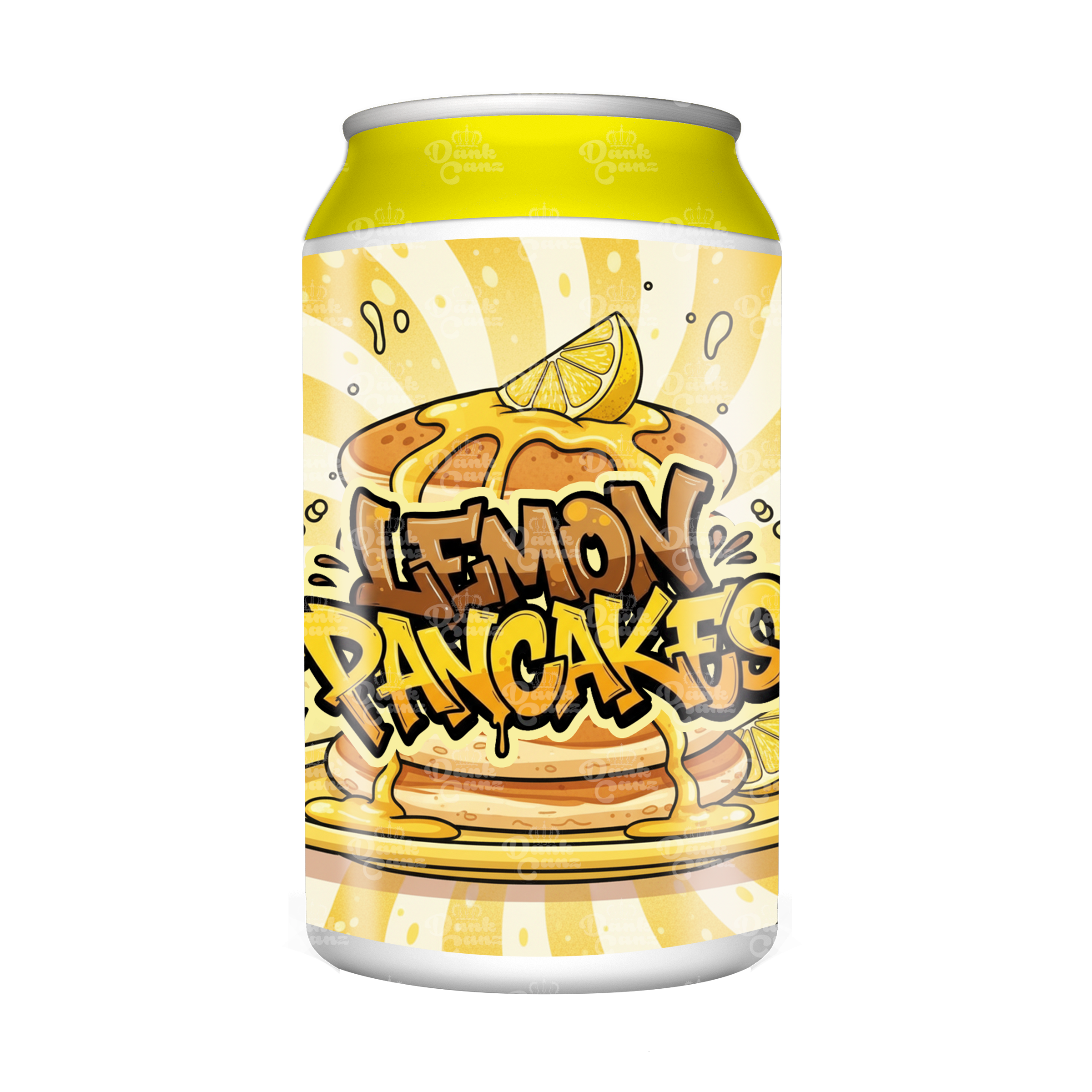 Lemon Pancakes 3.5g Plastic Soda Cans - DC Packaging Custom Cannabis Packaging
