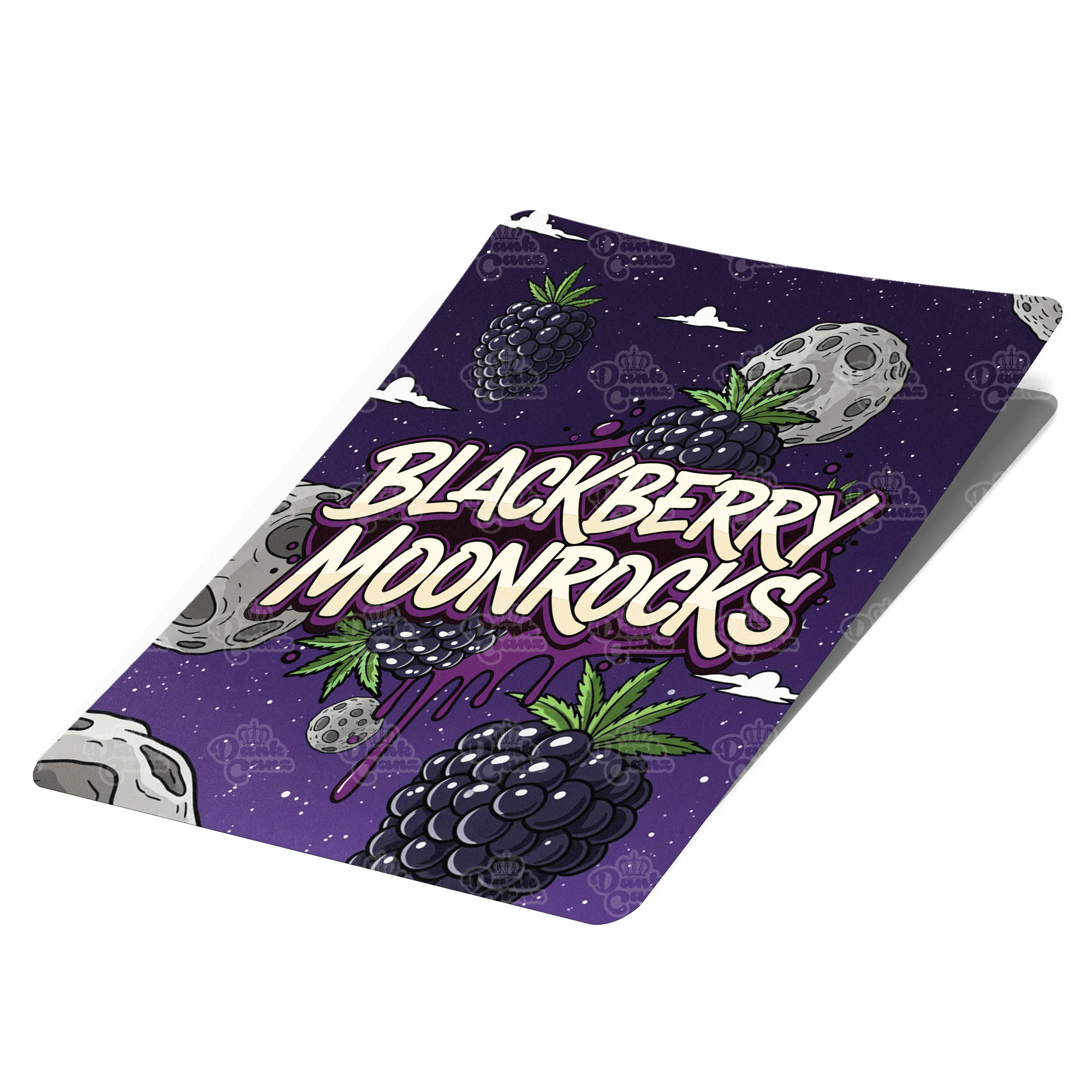 BlackBerry Moonrocks Mylar Bag Labels - Labels only - DC Packaging Custom Cannabis Packaging