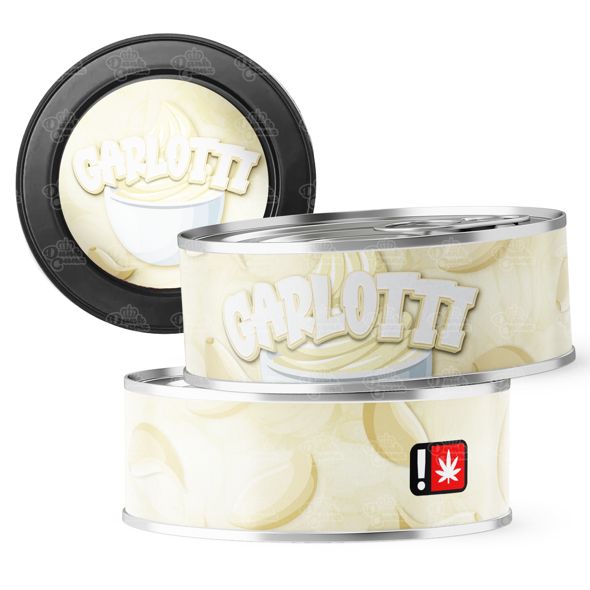 Garlotti 3.5g Self Seal Tins - DC Packaging Custom Cannabis Packaging