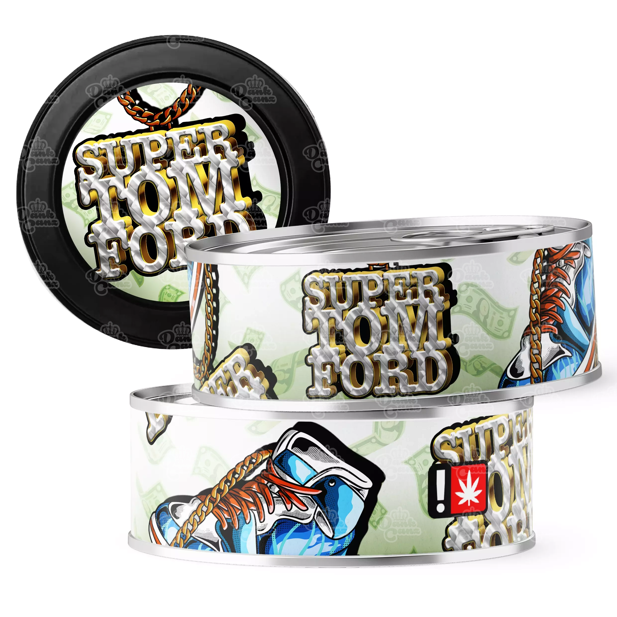 Super Tom Ford 3.5g Self Seal Tins - DC Packaging Custom Cannabis Packaging