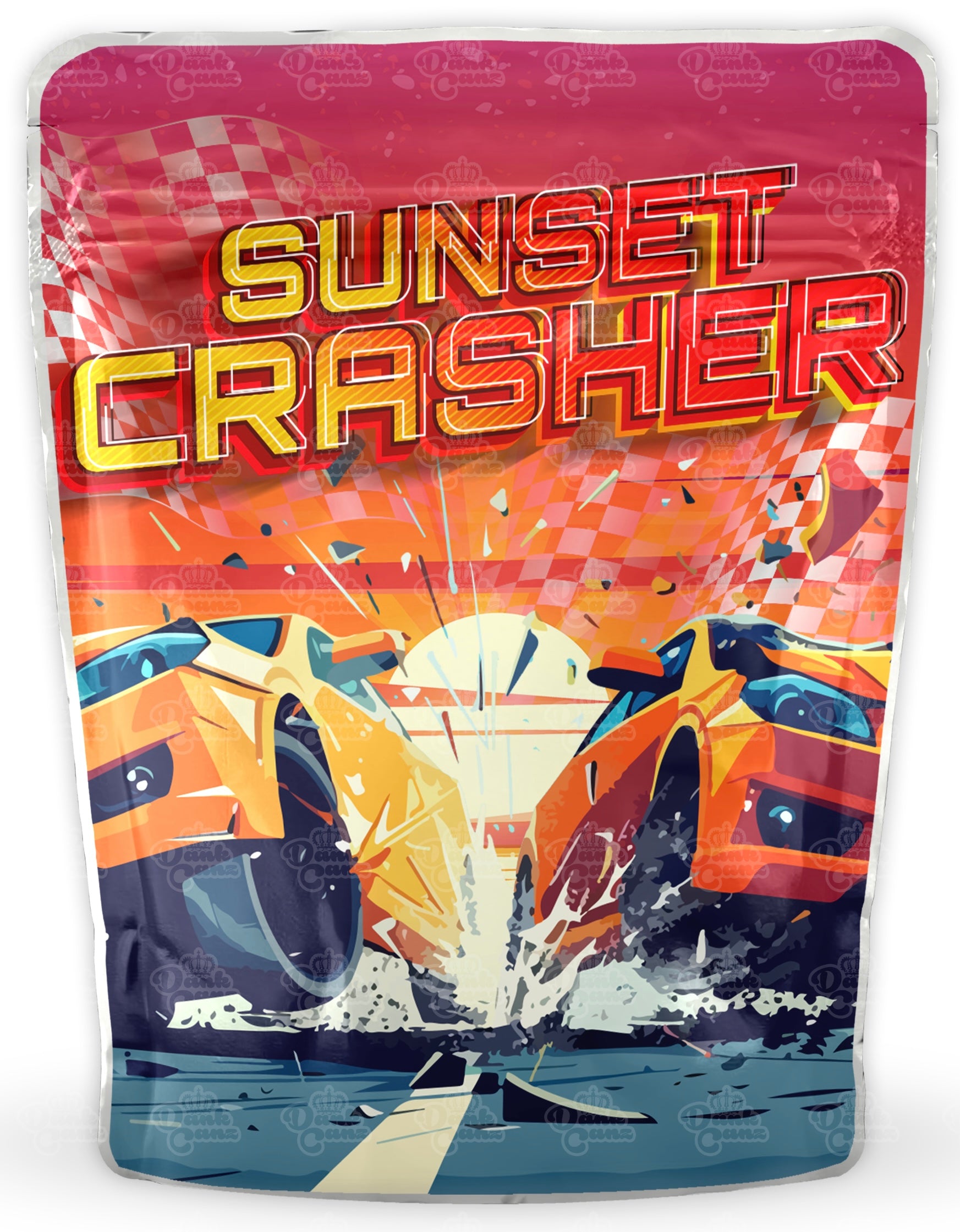 Sunset Crasher Mylar Bags - DC Packaging Custom Cannabis Packaging