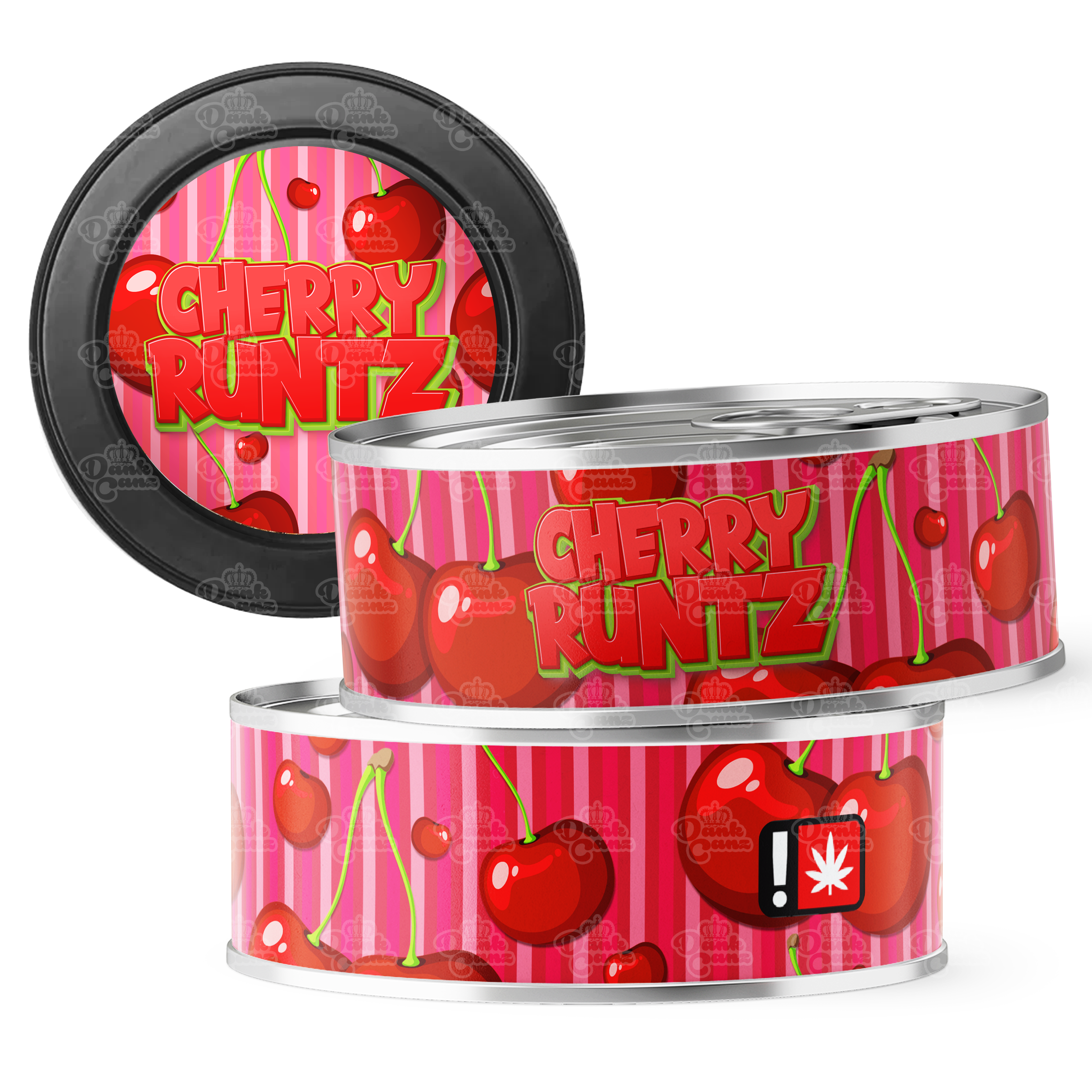 Cherry Runtz 3.5g Self Seal Tins - DC Packaging Custom Cannabis Packaging