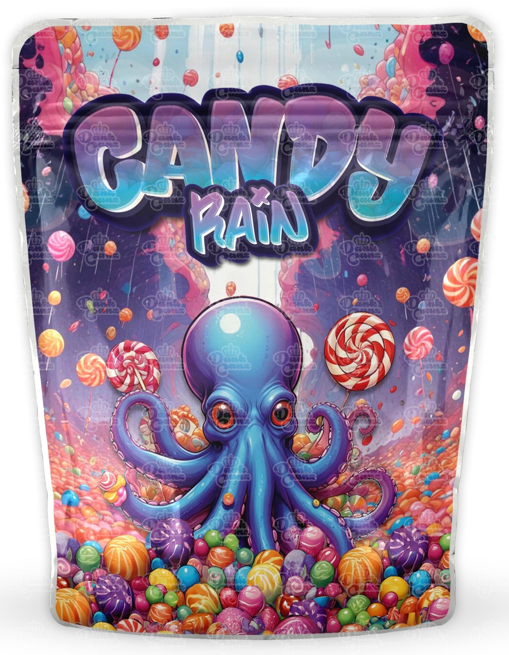 Candy Rain Mylar Bags - DC Packaging Custom Cannabis Packaging