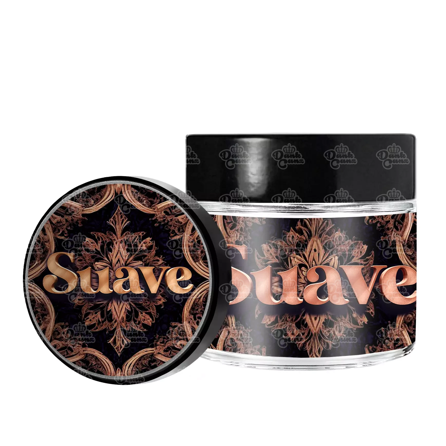 Suave 3.5g/60ml Glass Jars - Labelled - DC Packaging Custom Cannabis Packaging