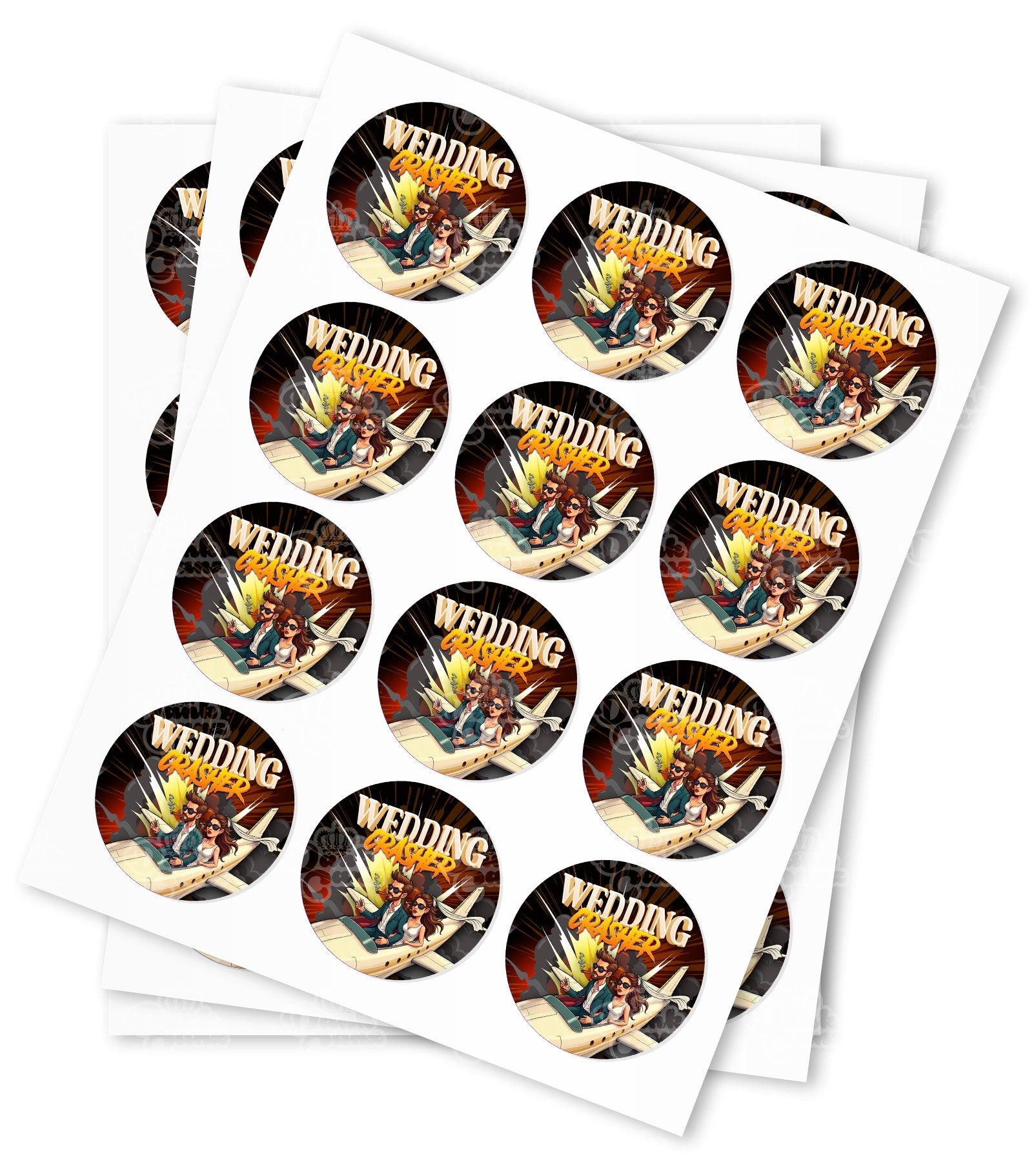 Wedding Crasher Strain Stickers - DC Packaging Custom Cannabis Packaging