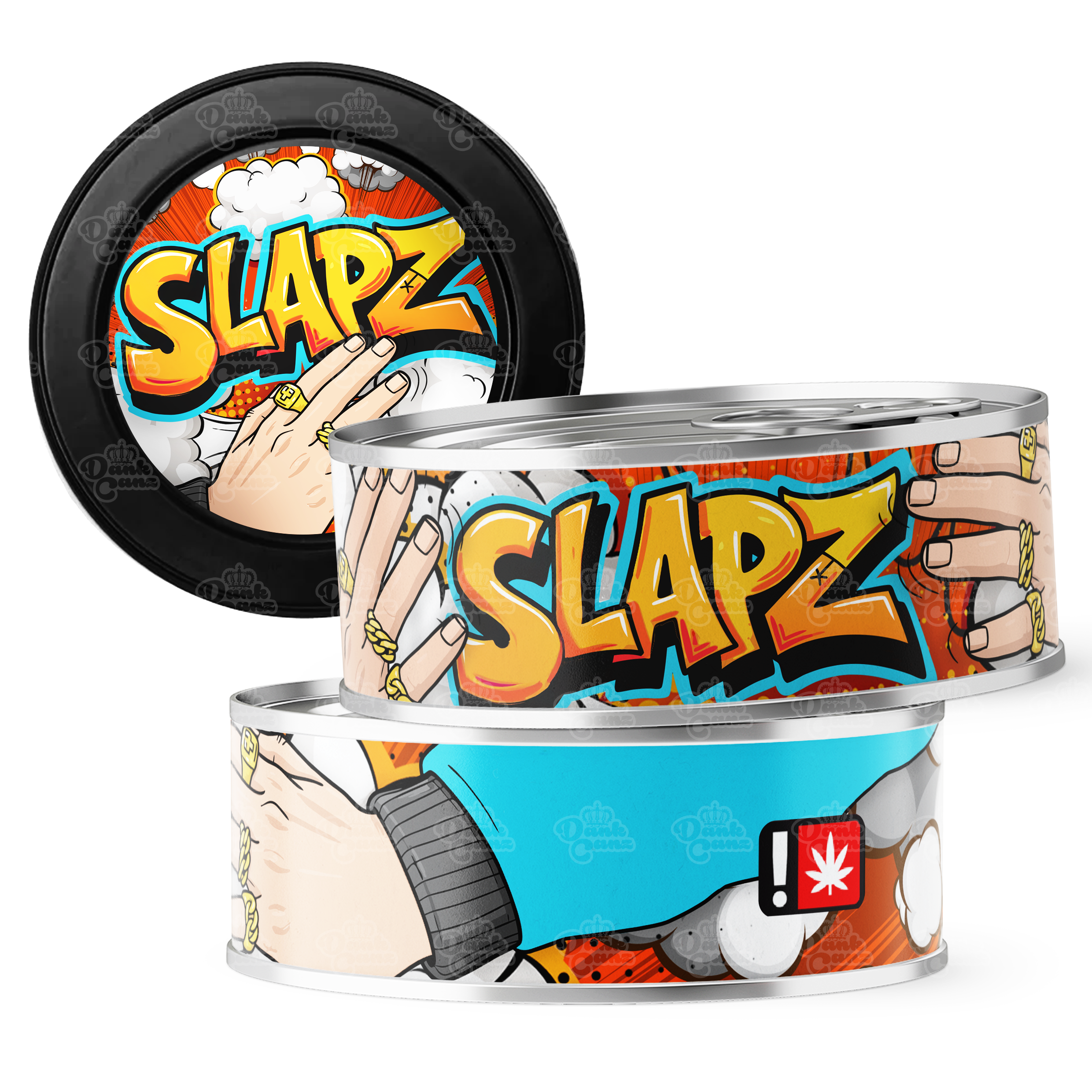 Slapz 3.5g Self Seal Tins - DC Packaging Custom Cannabis Packaging