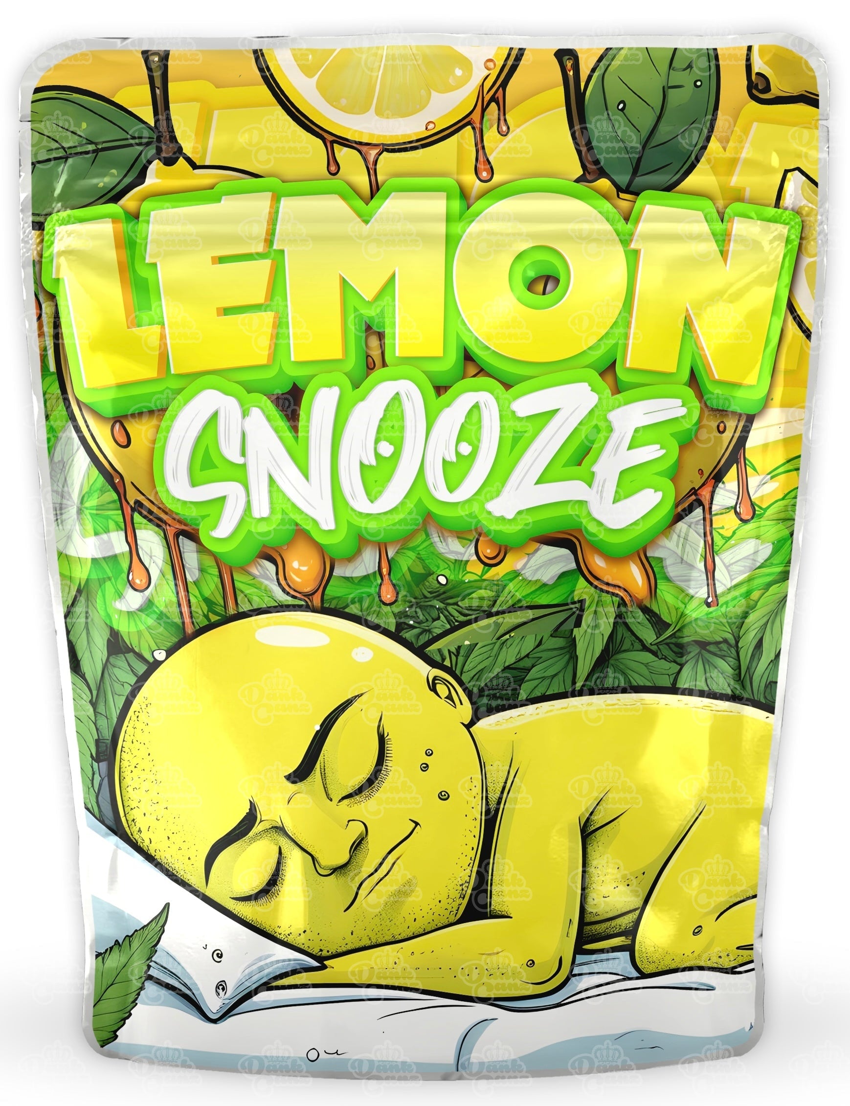 Lemon Snooze Mylar Bags - DC Packaging Custom Cannabis Packaging