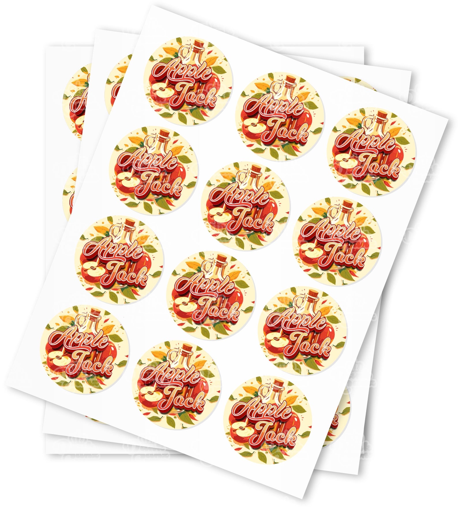 Apple Jack Strain Stickers - DC Packaging Custom Cannabis Packaging