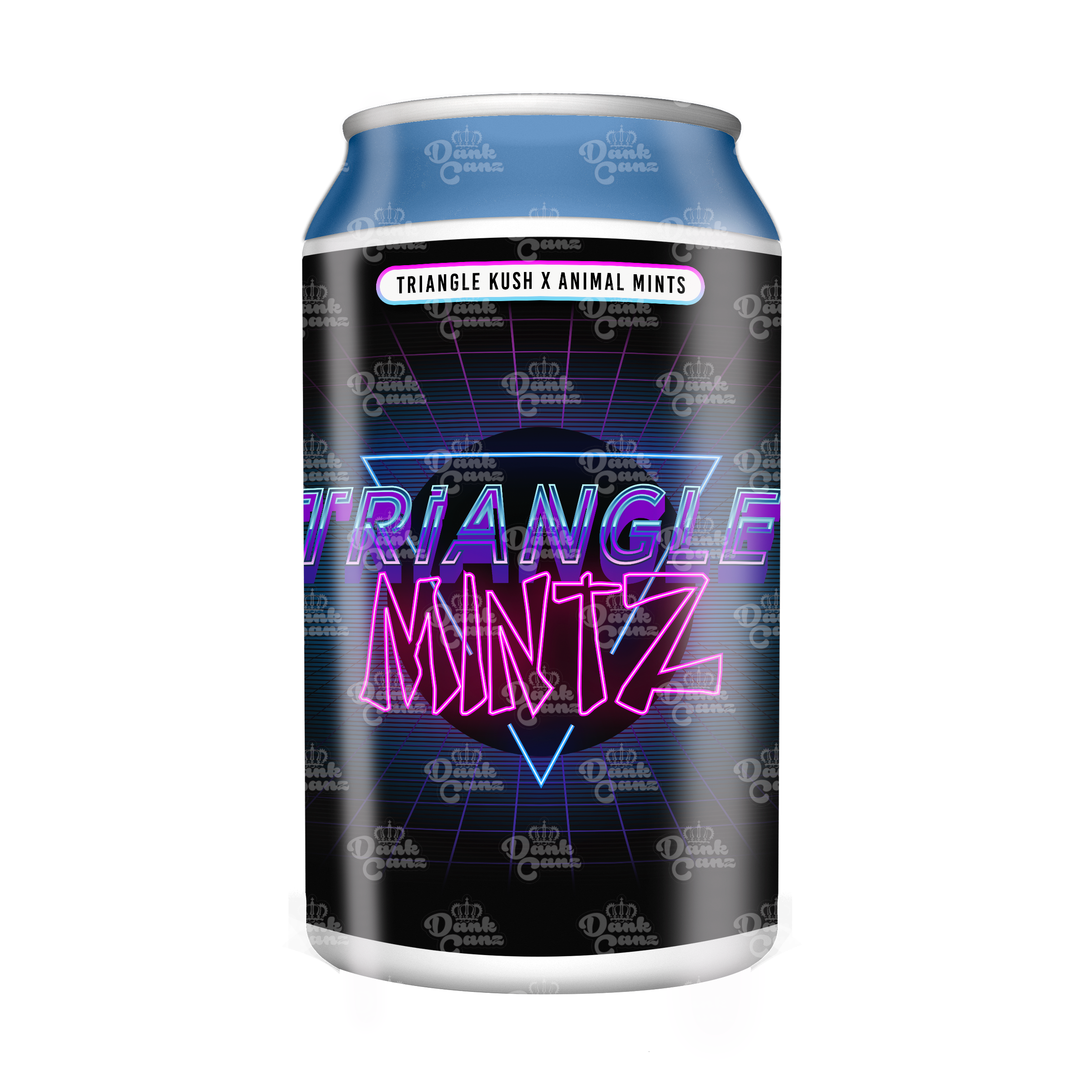 Triangle Mintz 3.5g Plastic Soda Cans - DC Packaging Custom Cannabis Packaging