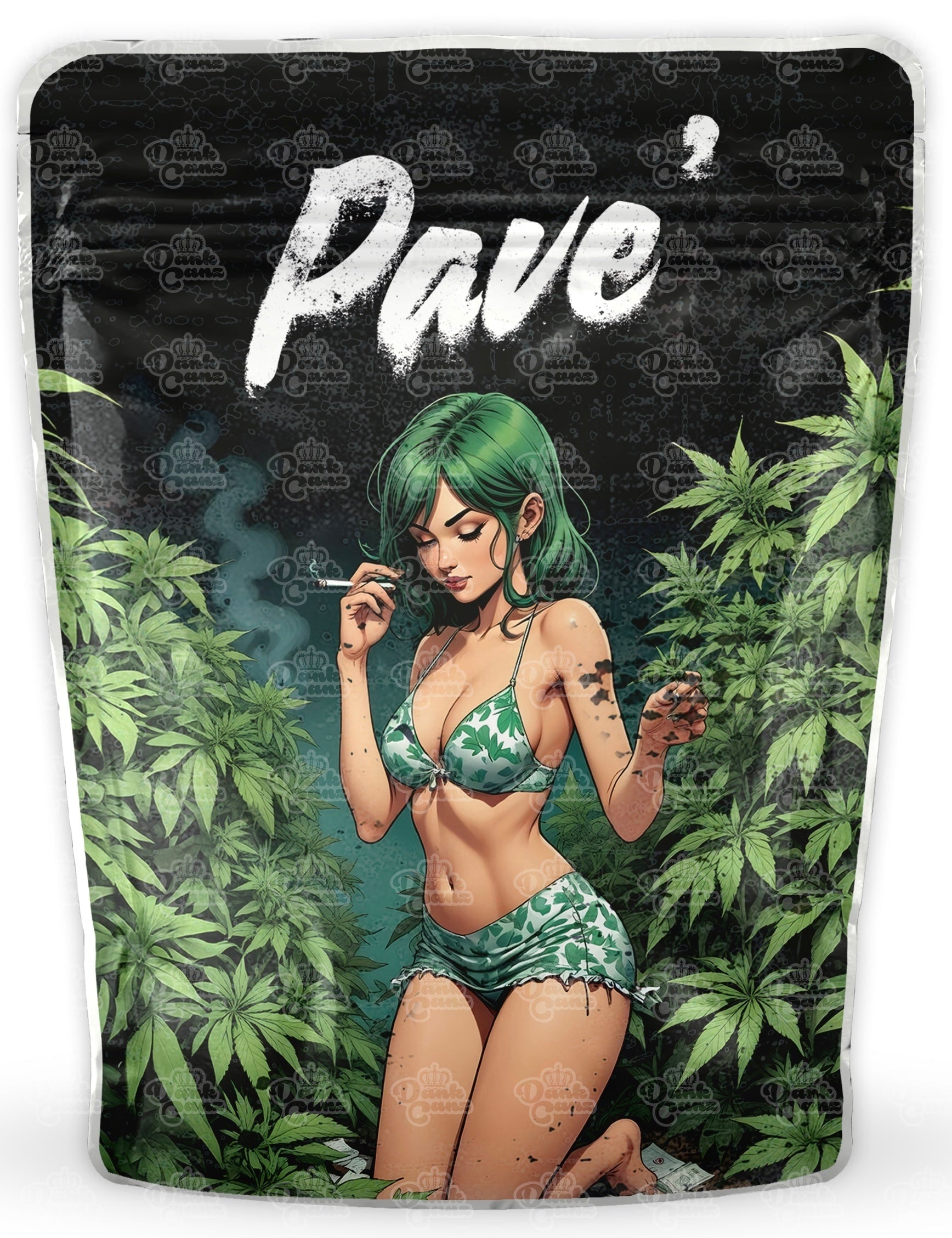 Pave’ Mylar Bags - DC Packaging Custom Cannabis Packaging