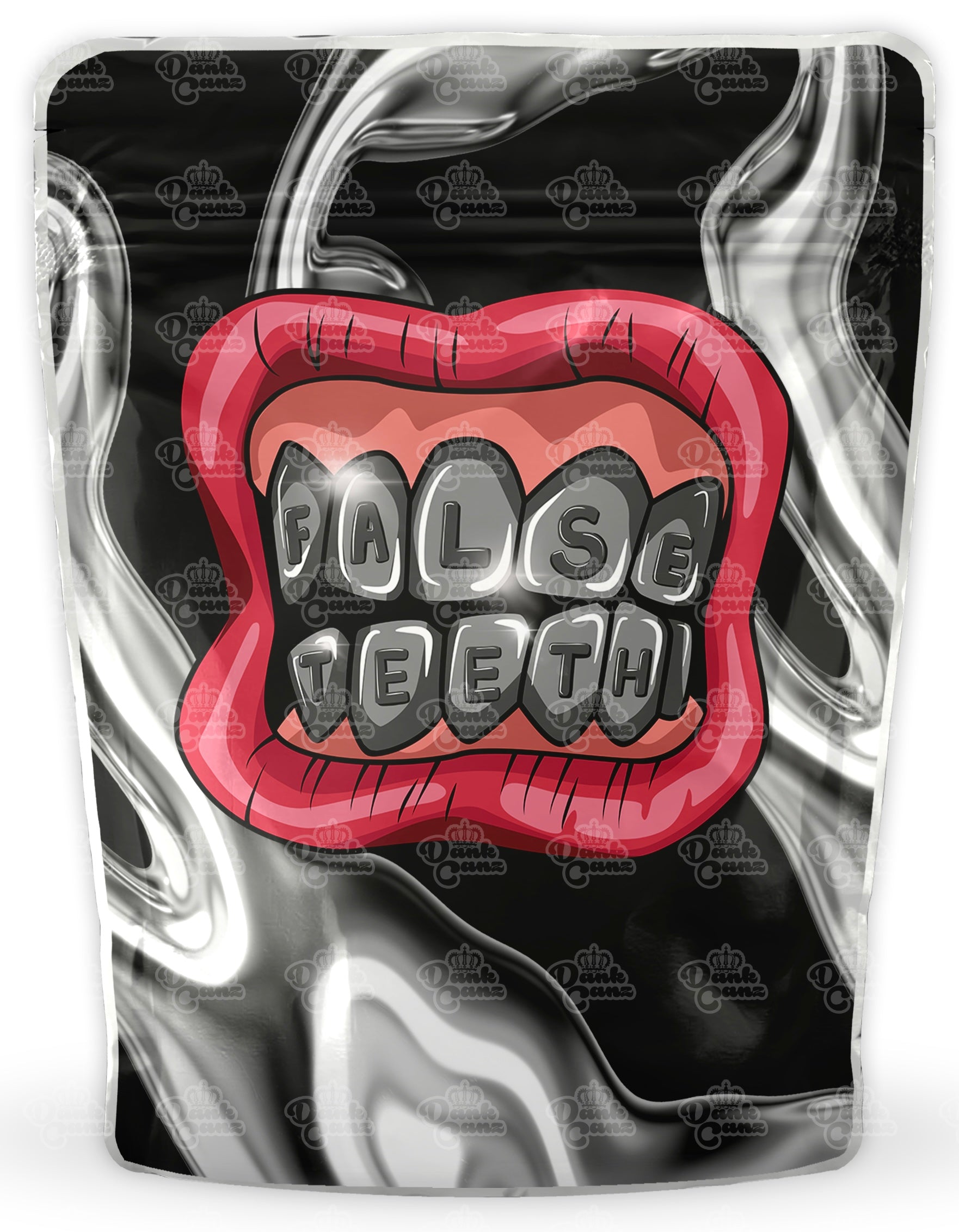 False Teeth Mylar Bags - DC Packaging Custom Cannabis Packaging