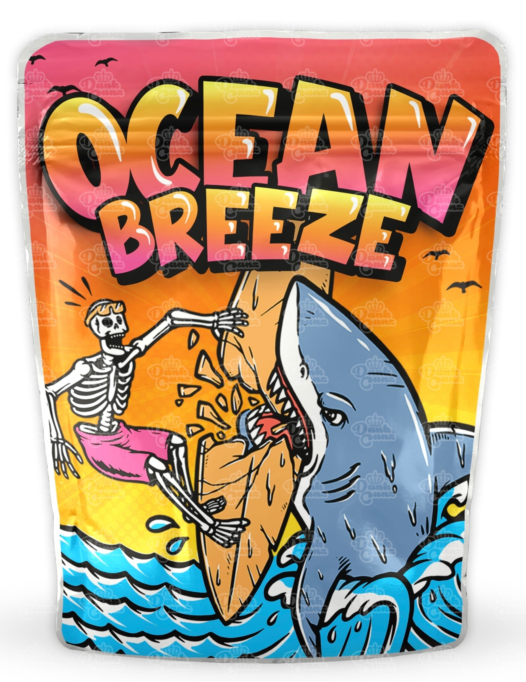 Ocean Breeze Mylar Bags - DC Packaging Custom Cannabis Packaging