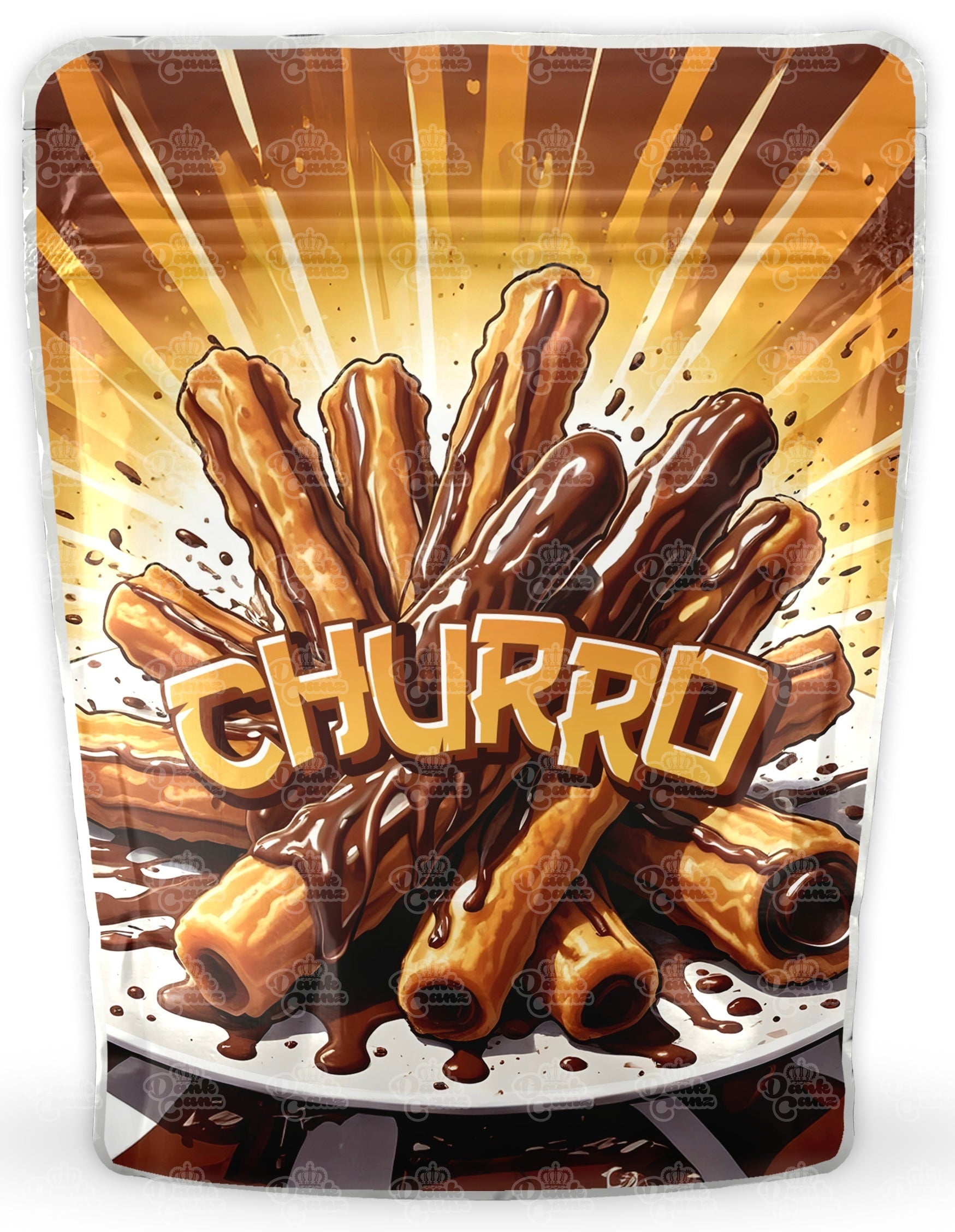 Churro Mylar Bags - DC Packaging Custom Cannabis Packaging