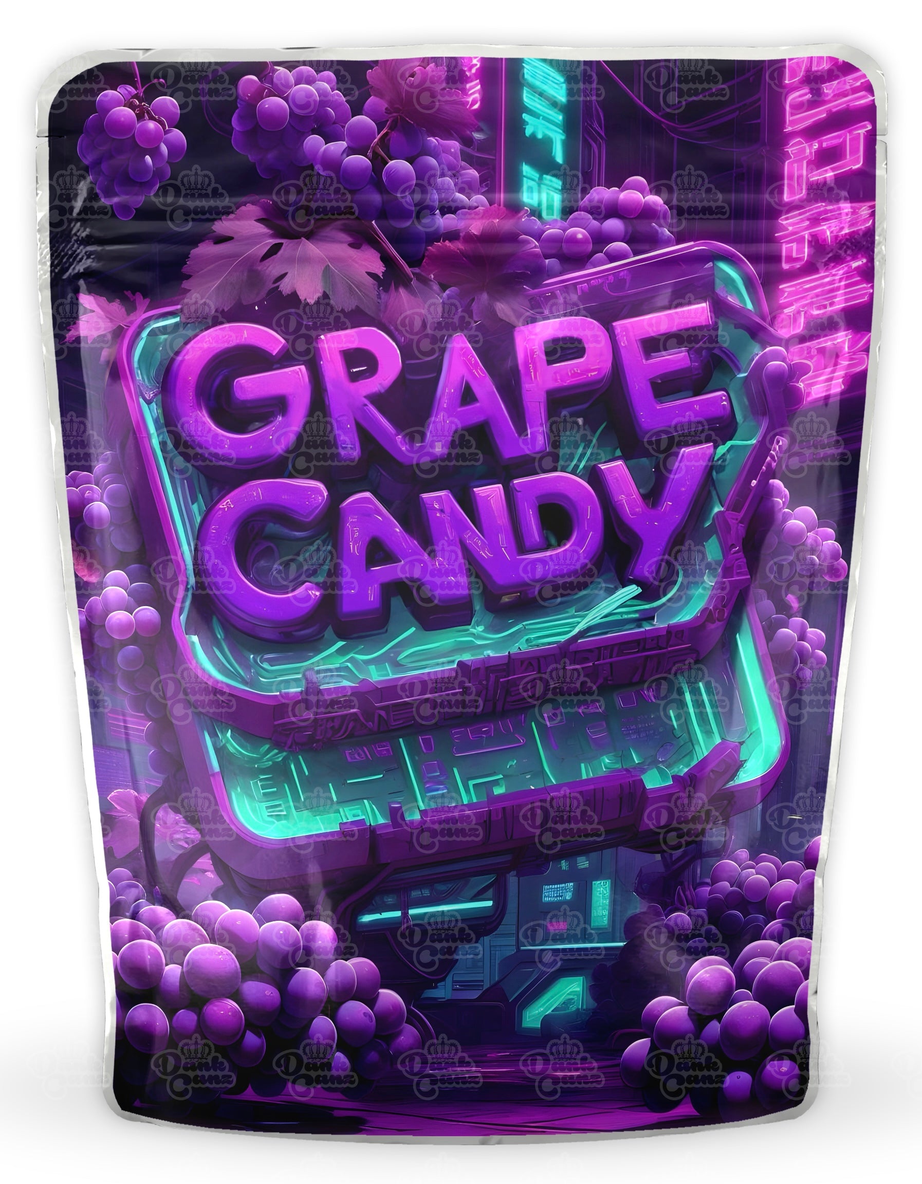 Grape Candy Mylar Bags - DC Packaging Custom Cannabis Packaging