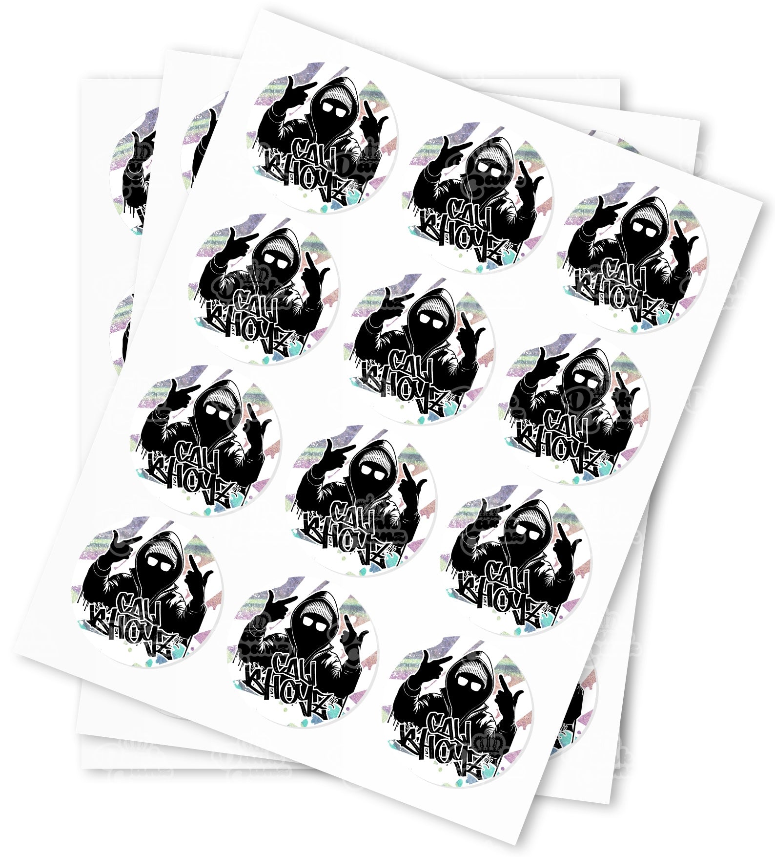 Cali Bhoyz Strain Stickers - DC Packaging Custom Cannabis Packaging