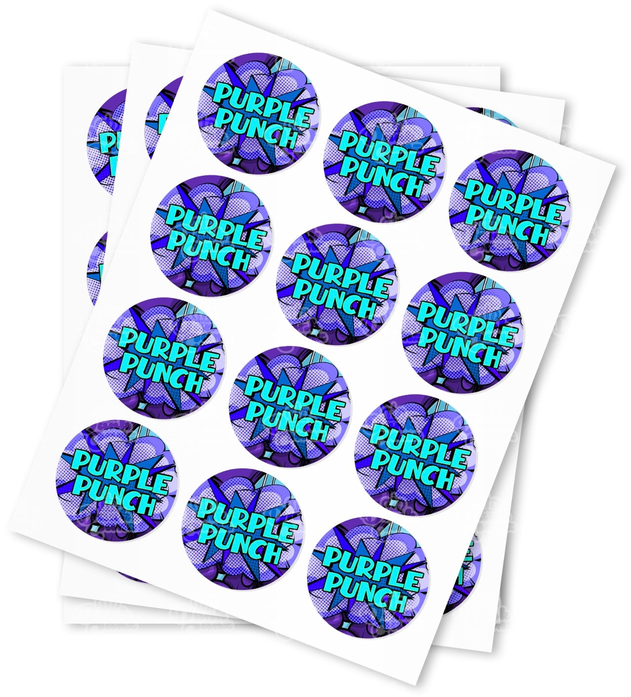 Purple Punch Stickers - DC Packaging Custom Cannabis Packaging