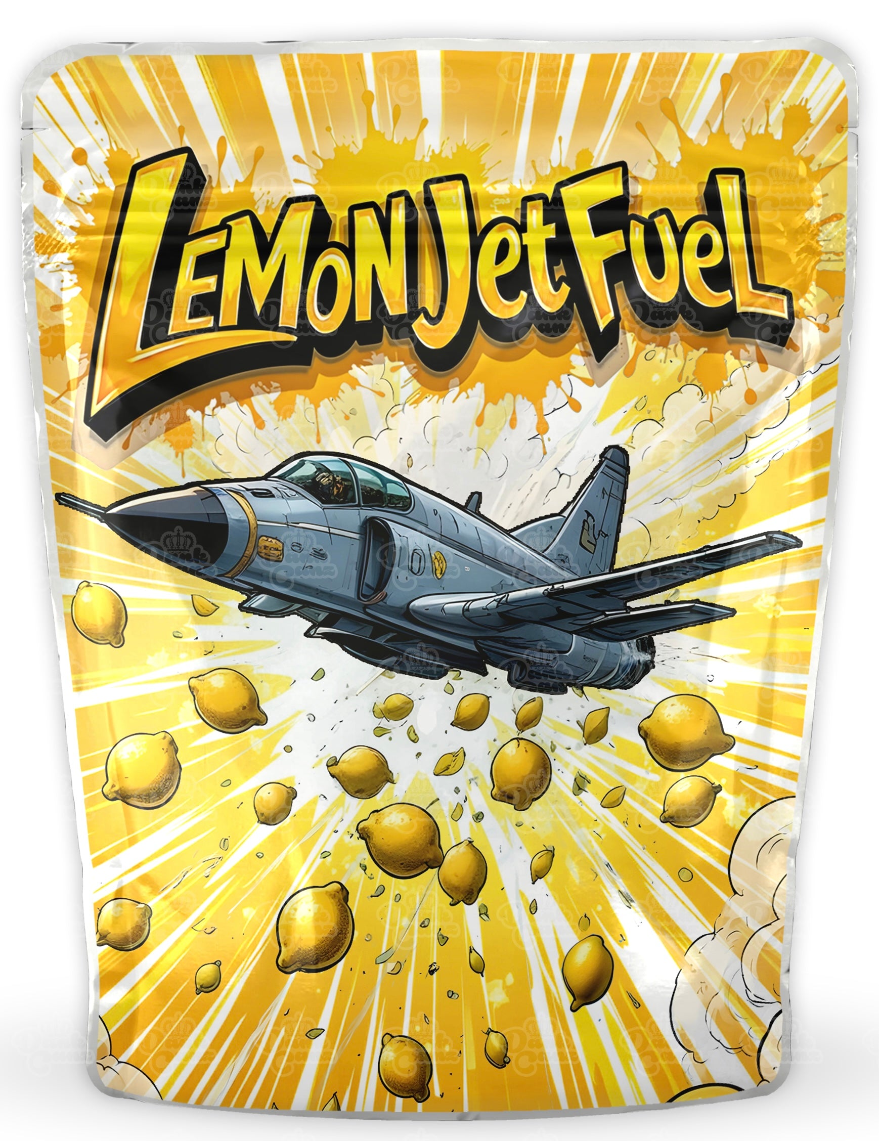 Lemon Jet Fuel Mylar Bags - DC Packaging Custom Cannabis Packaging