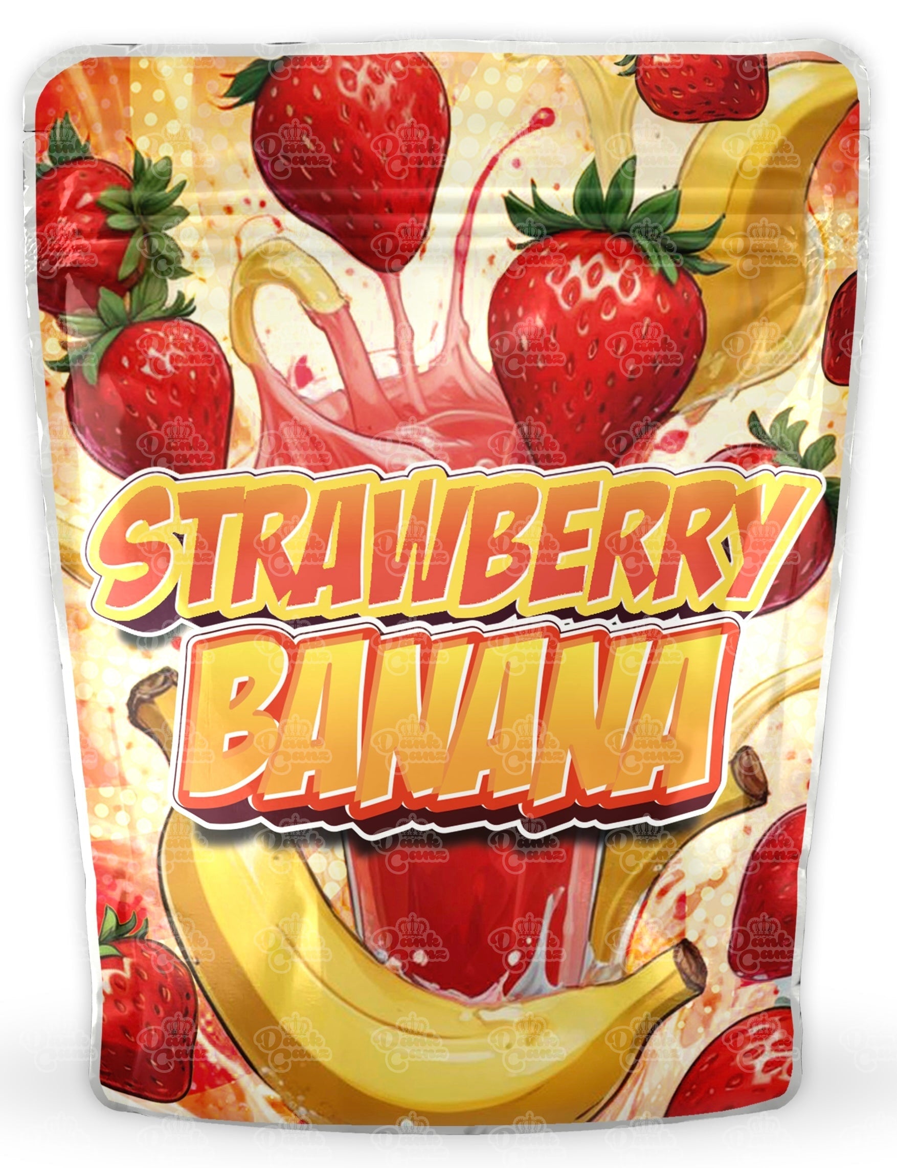 Strawberry Banana Mylar Bags - DC Packaging Custom Cannabis Packaging