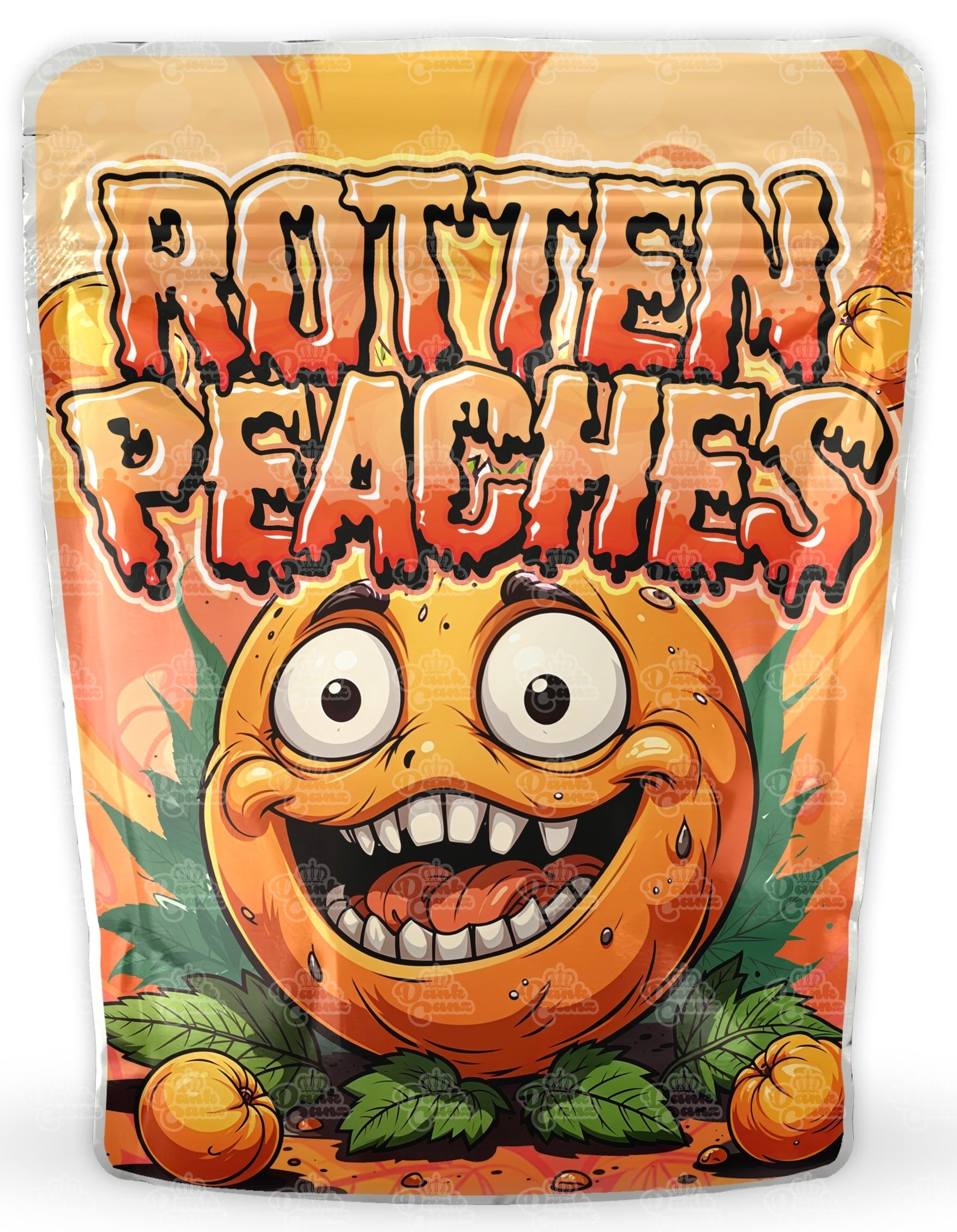 Rotten Peaches Mylar Bags - DC Packaging Custom Cannabis Packaging