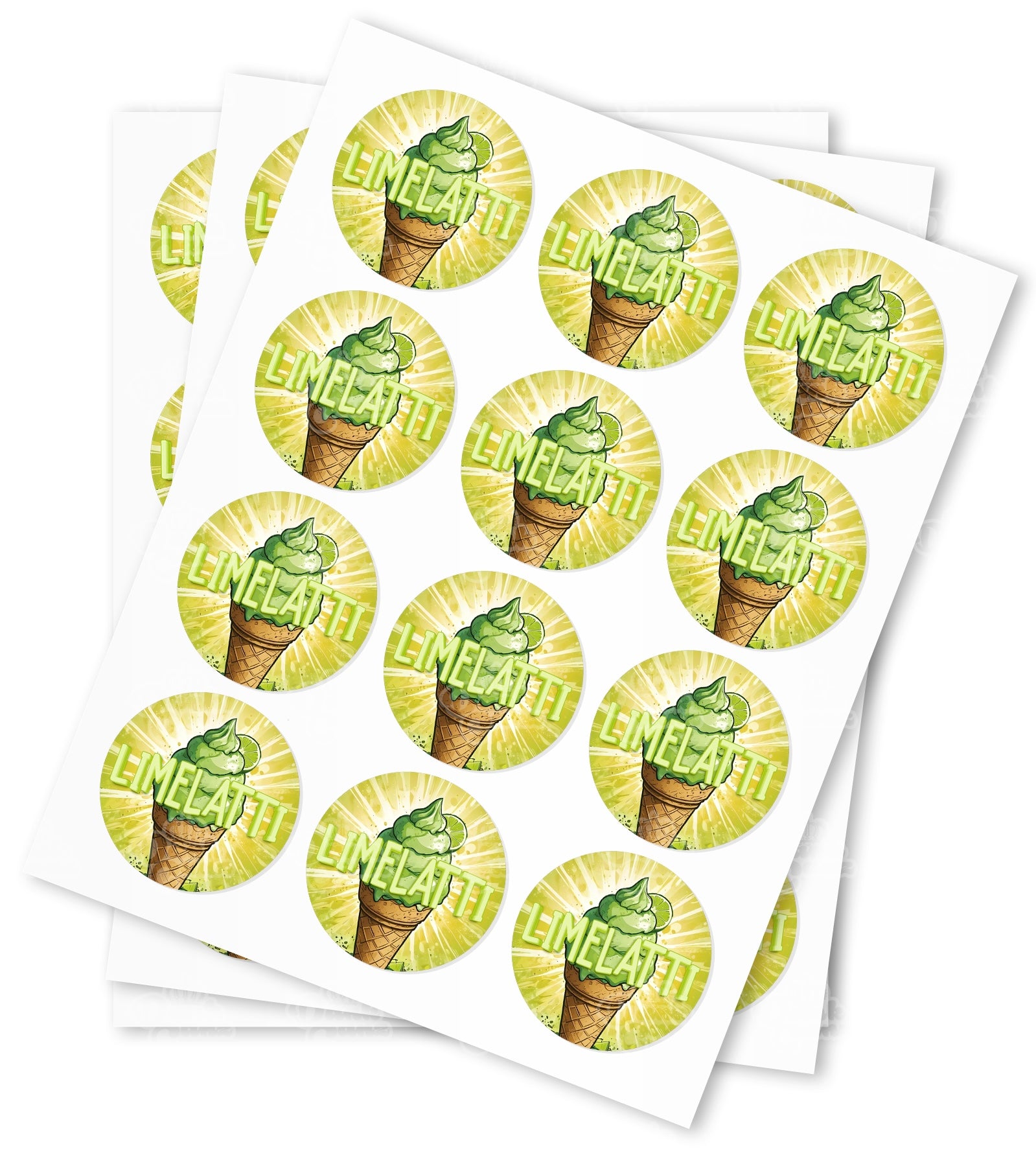 Limelatti Strain Stickers - DC Packaging Custom Cannabis Packaging