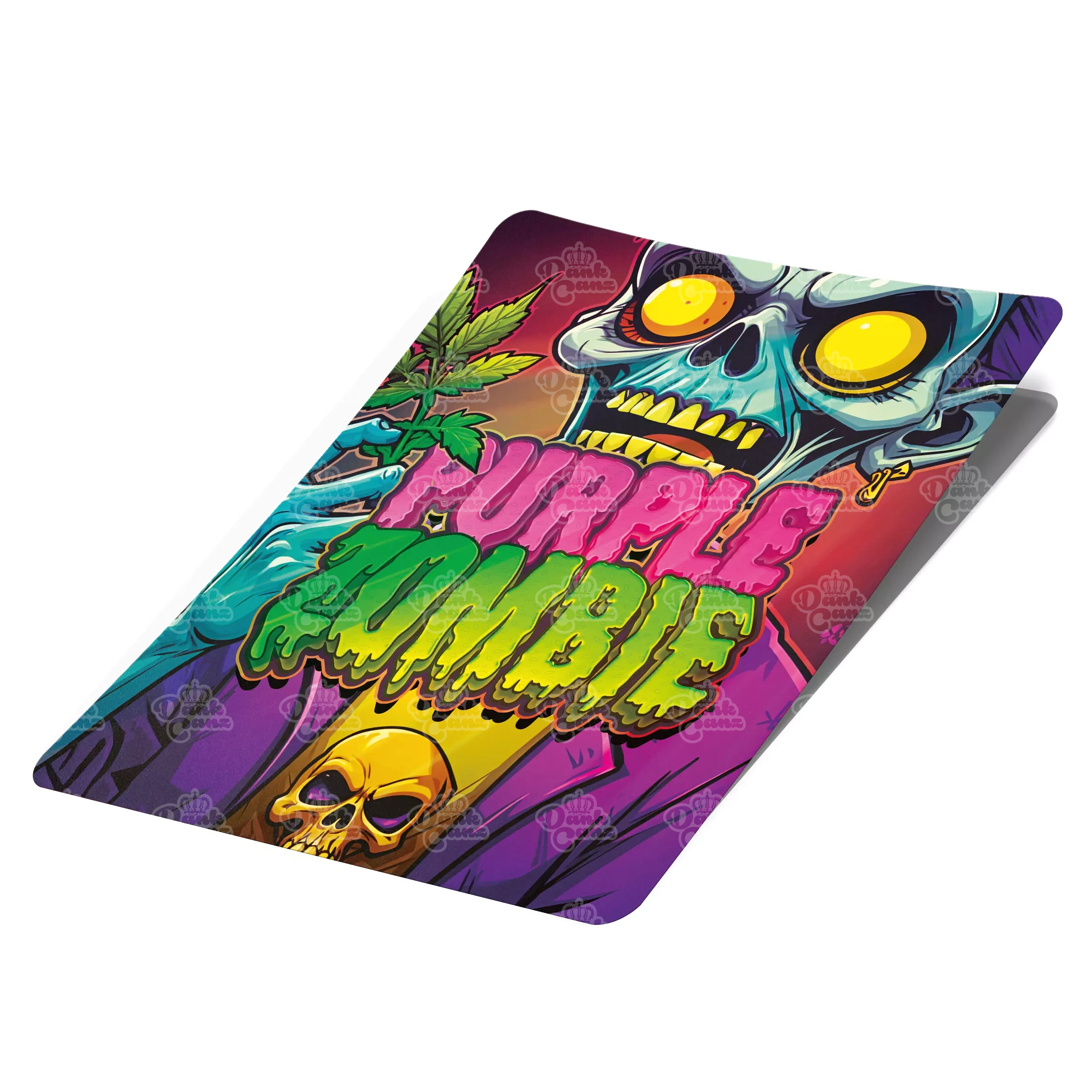 Purple Zombie Mylar Bag Labels - Labels only - DC Packaging Custom Cannabis Packaging