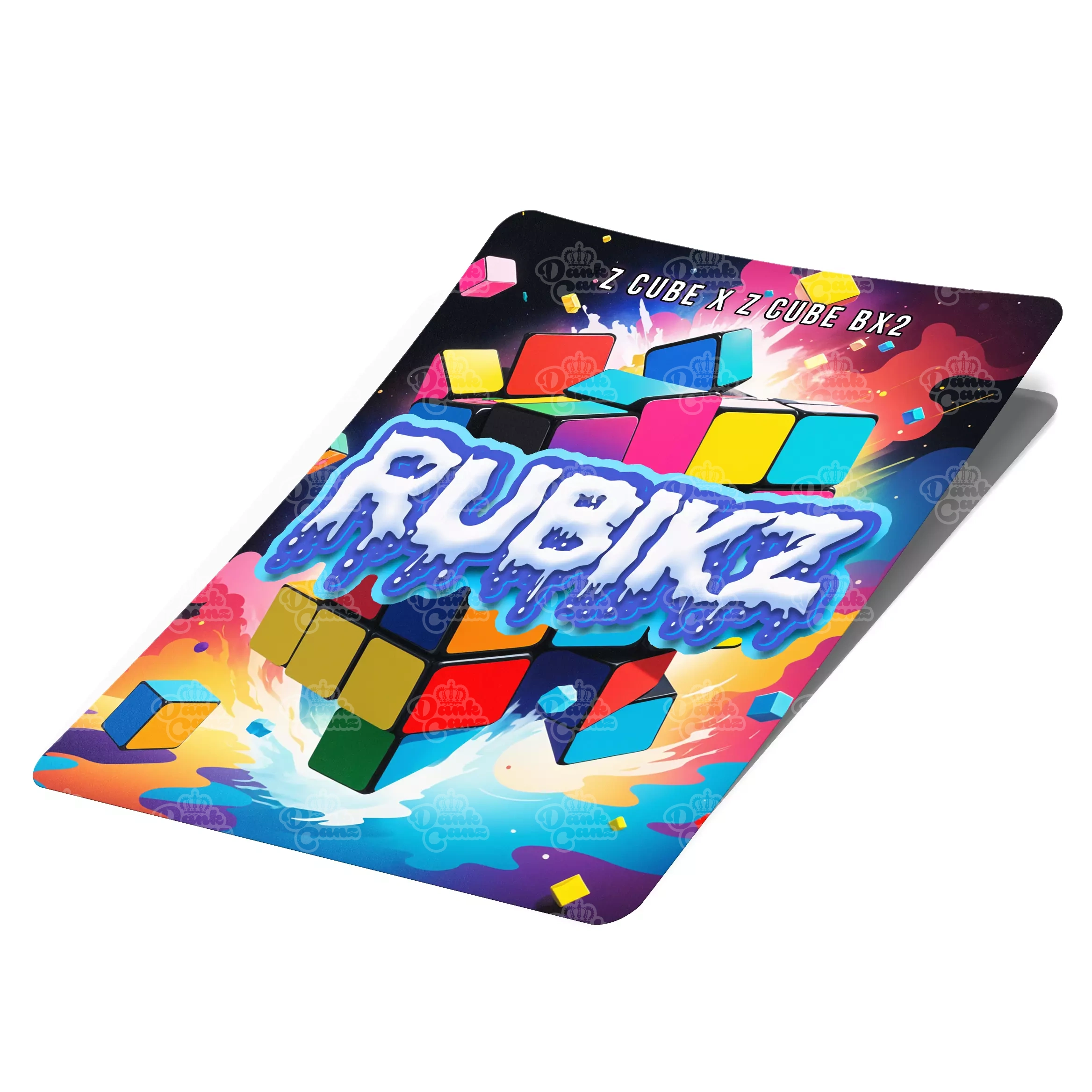 Rubikz Mylar Bag Labels - Labels only - DC Packaging Custom Cannabis Packaging