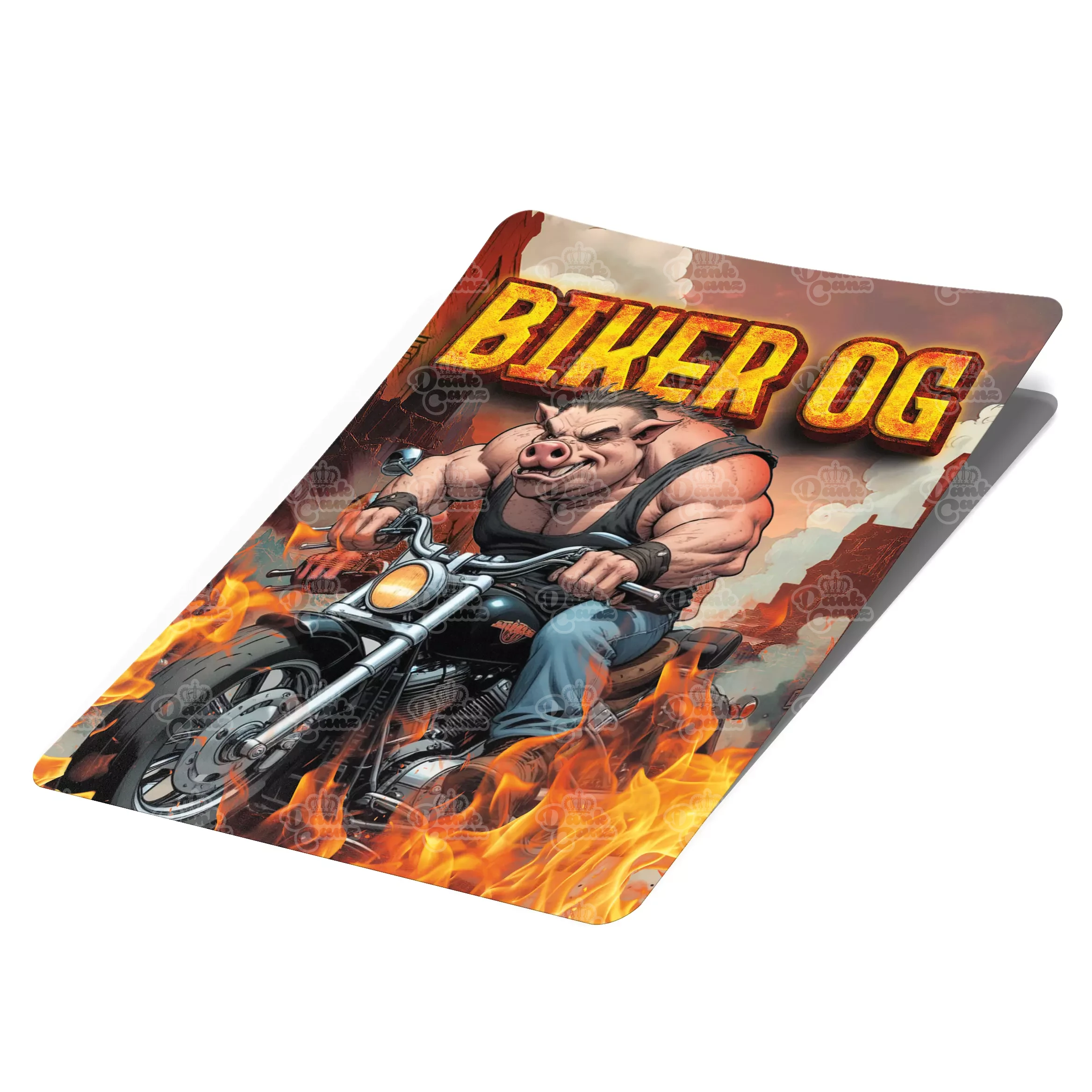 Biker OG Mylar Bag Labels - Labels only - DC Packaging Custom Cannabis Packaging