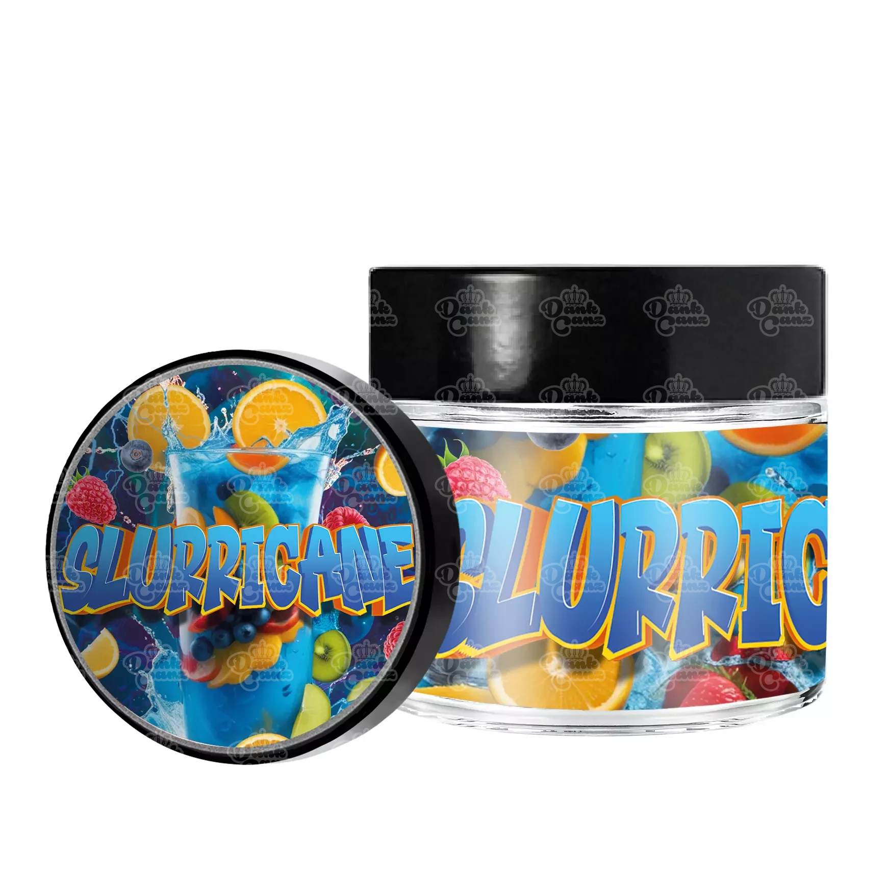 Slurricane 3.5g/60ml Glass Jars - Labelled - DC Packaging Custom Cannabis Packaging