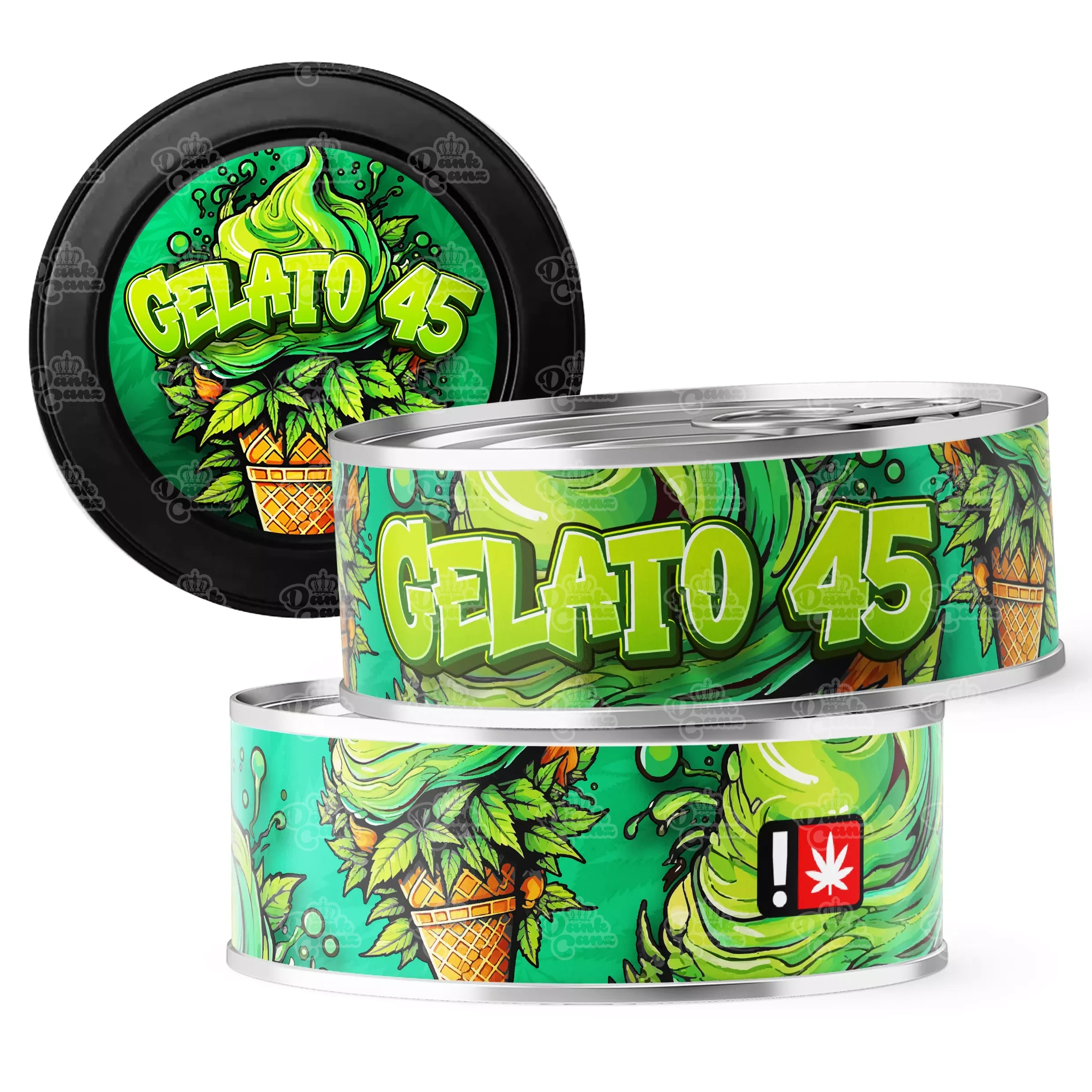 Gelato 45 3.5g Self Seal Tins - DC Packaging Custom Cannabis Packaging