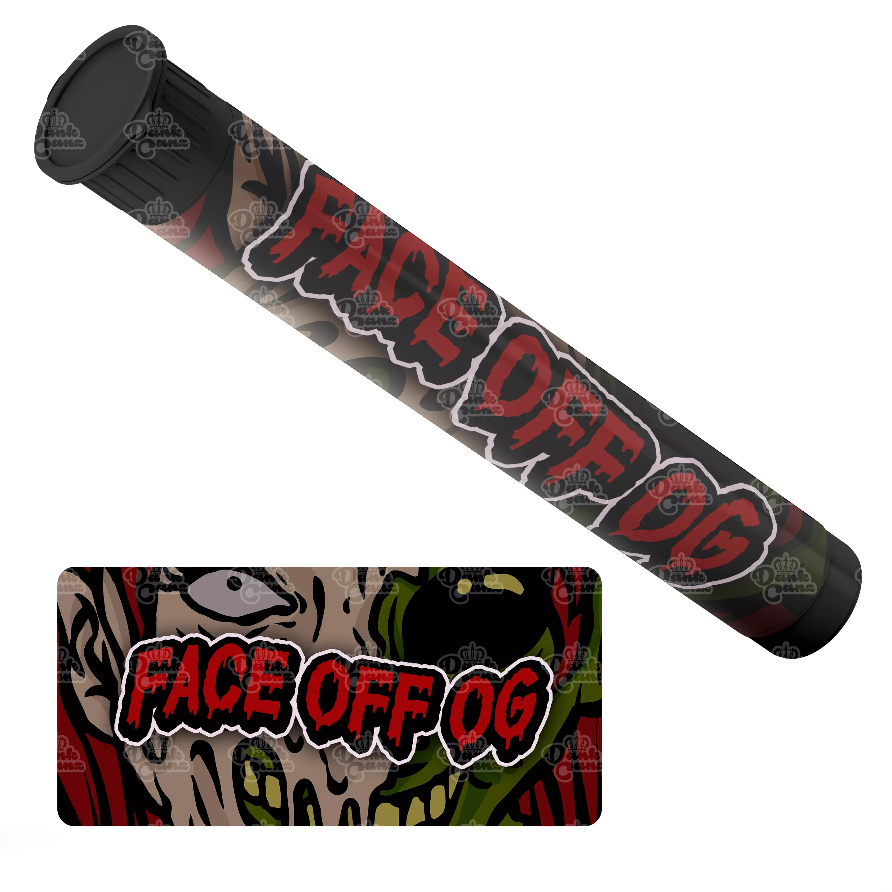 Face Off OG Pre Roll Tubes - Labelled - DC Packaging Custom Cannabis Packaging