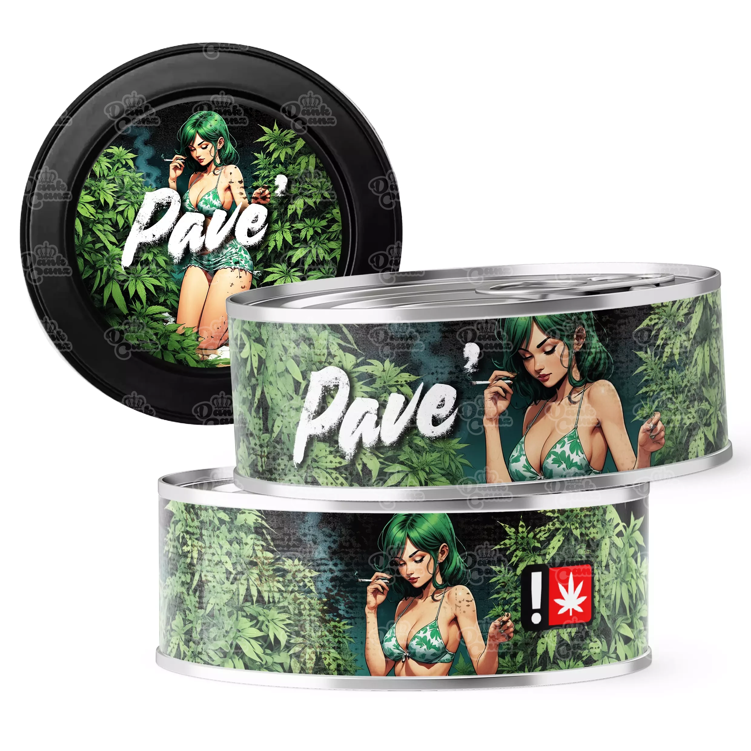 Pave’ 3.5g Self Seal Tins - DC Packaging Custom Cannabis Packaging