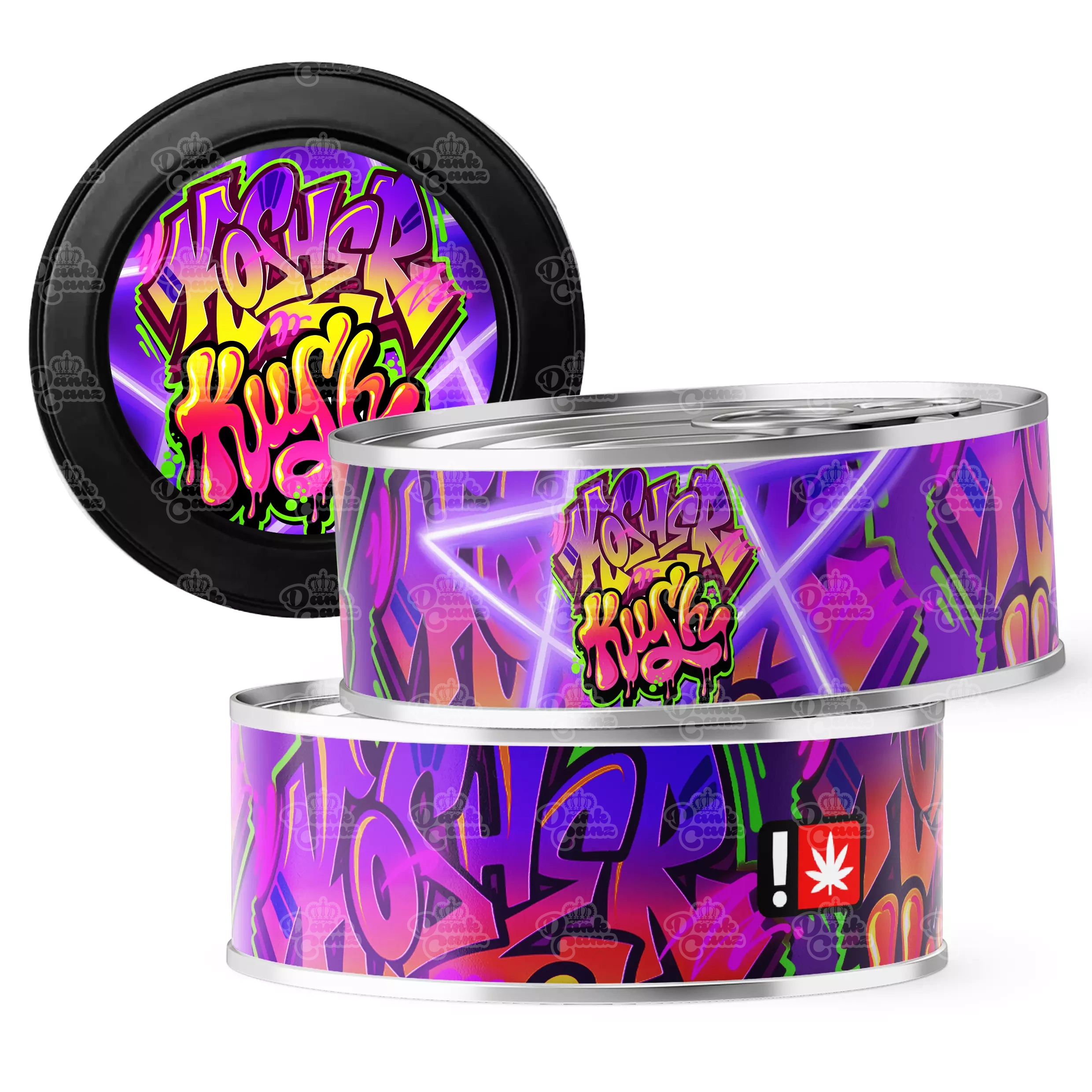 Kosher Kush 3.5g Self Seal Tins - DC Packaging Custom Cannabis Packaging
