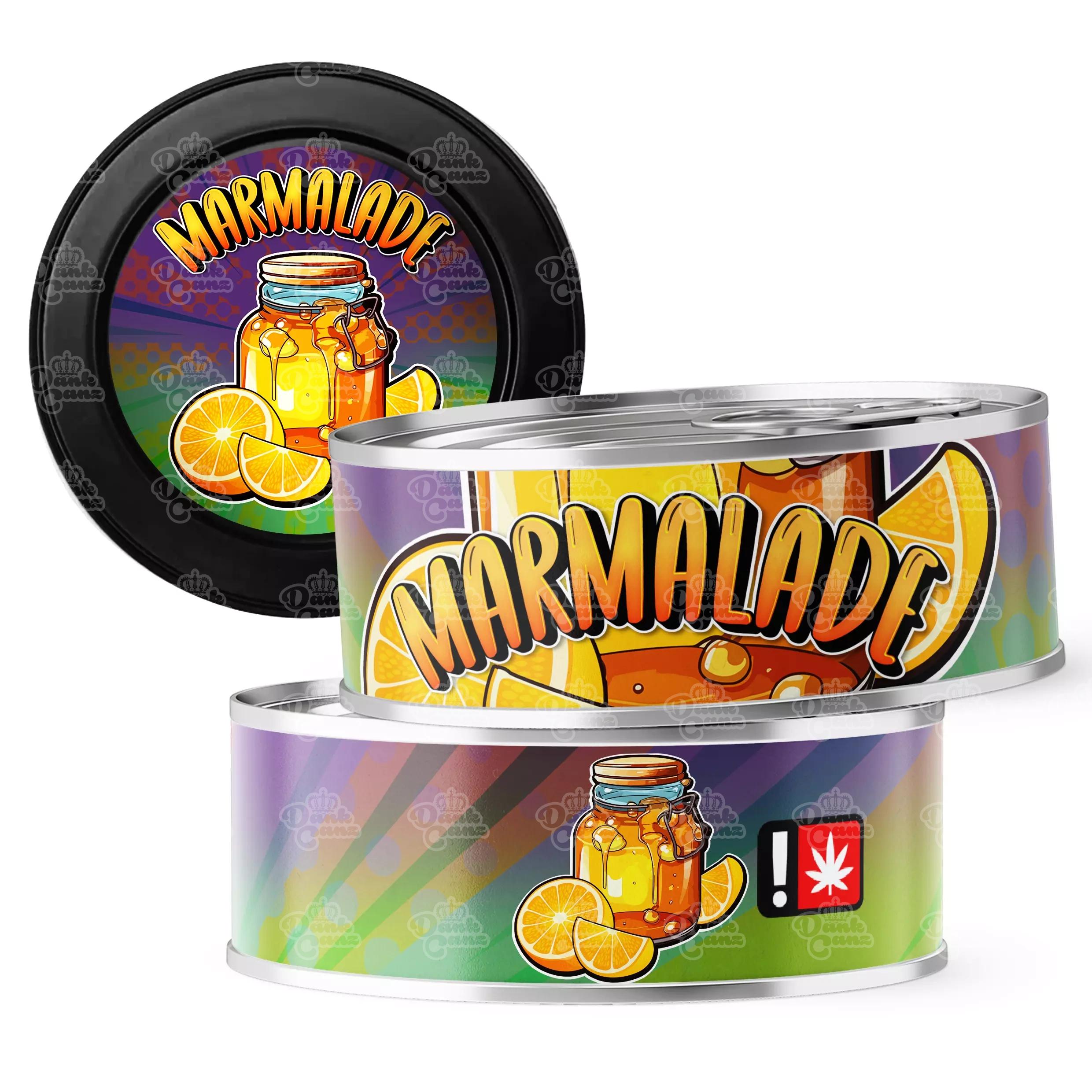 Marmalade 3.5g Self Seal Tins - DC Packaging Custom Cannabis Packaging