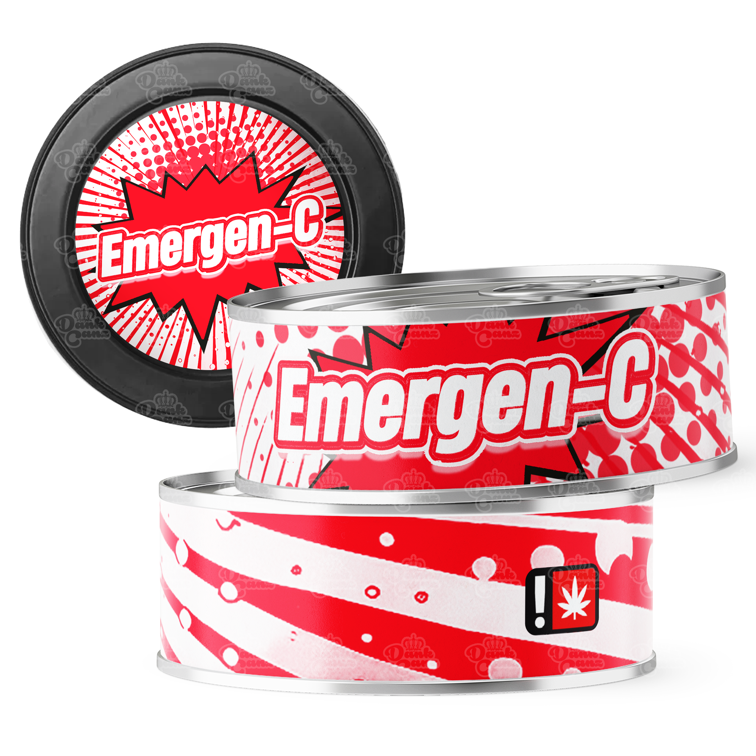 Emergen-C 3.5g Self Seal Tins - DC Packaging Custom Cannabis Packaging