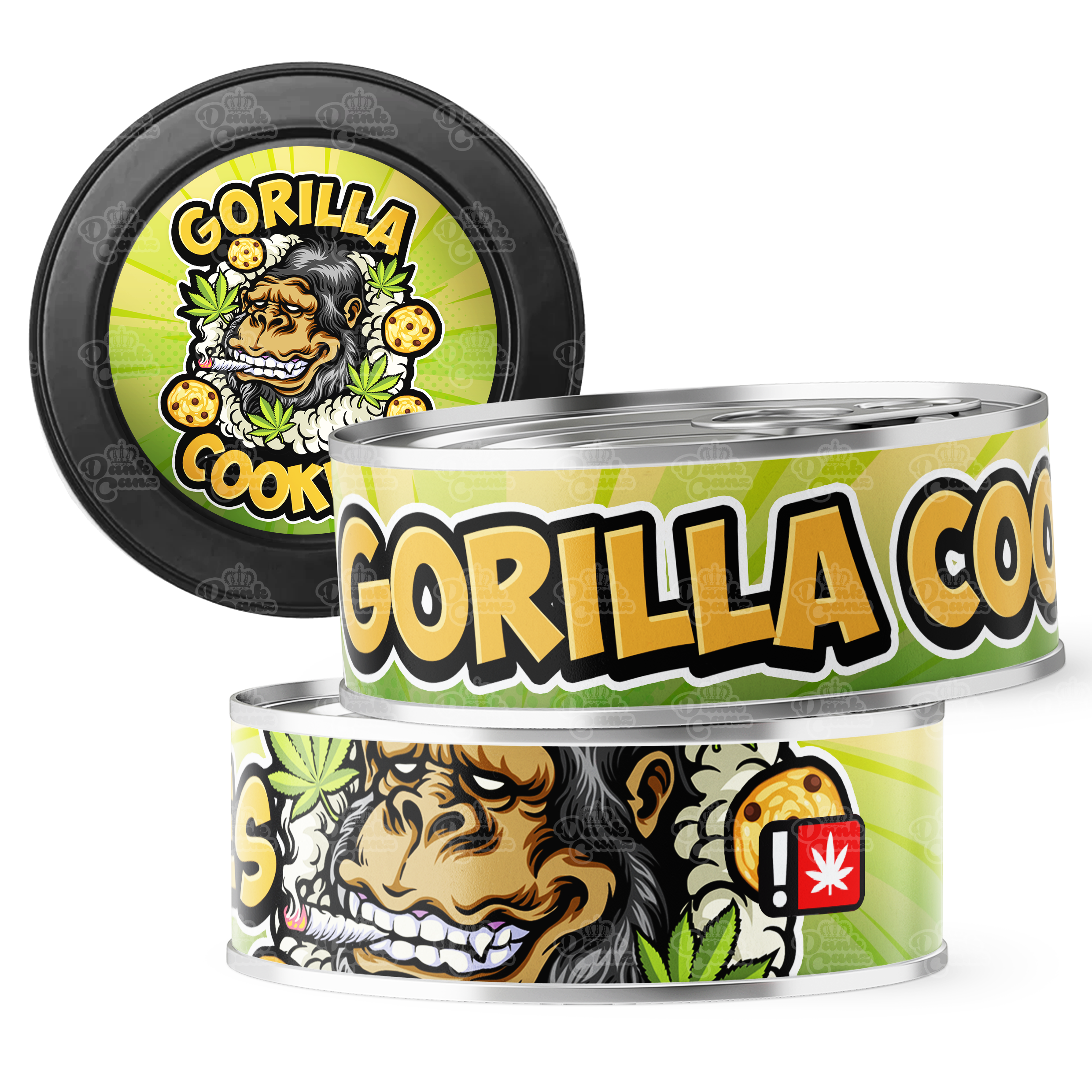 Gorilla Cookies 3.5g Self Seal Tins - DC Packaging Custom Cannabis Packaging