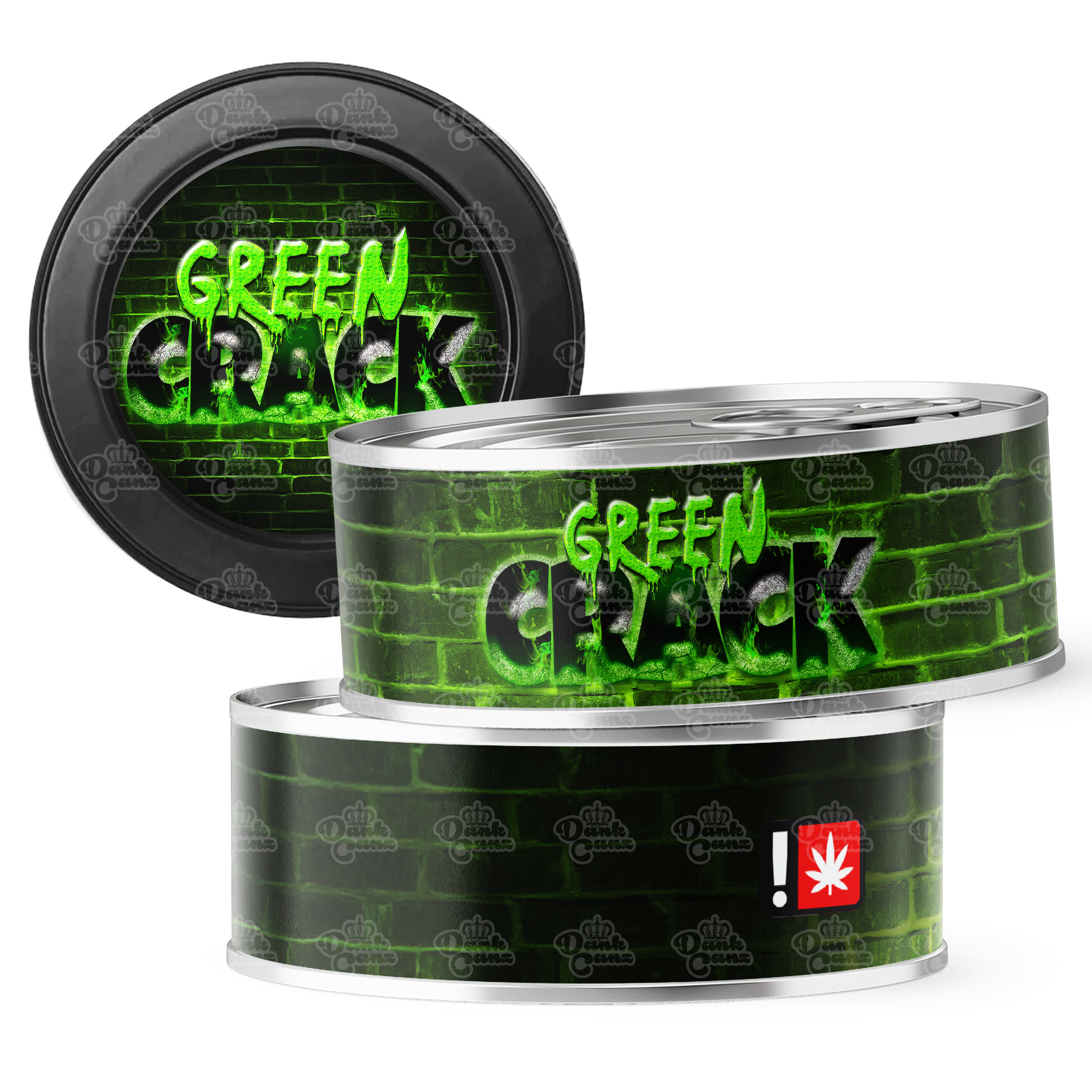 Green Crack 3.5g Self Seal Tins - DC Packaging Custom Cannabis Packaging