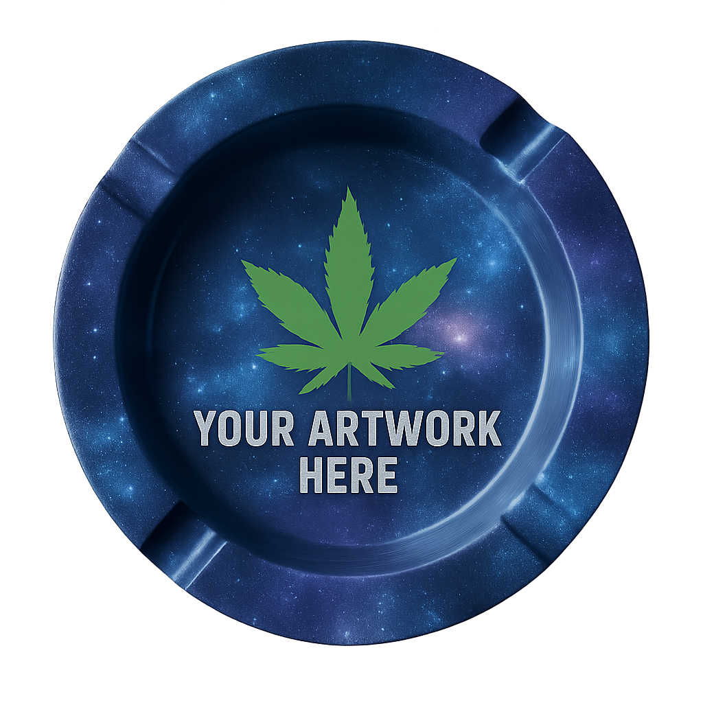 Custom Metal Ashtray - DC Packaging Custom Cannabis Packaging