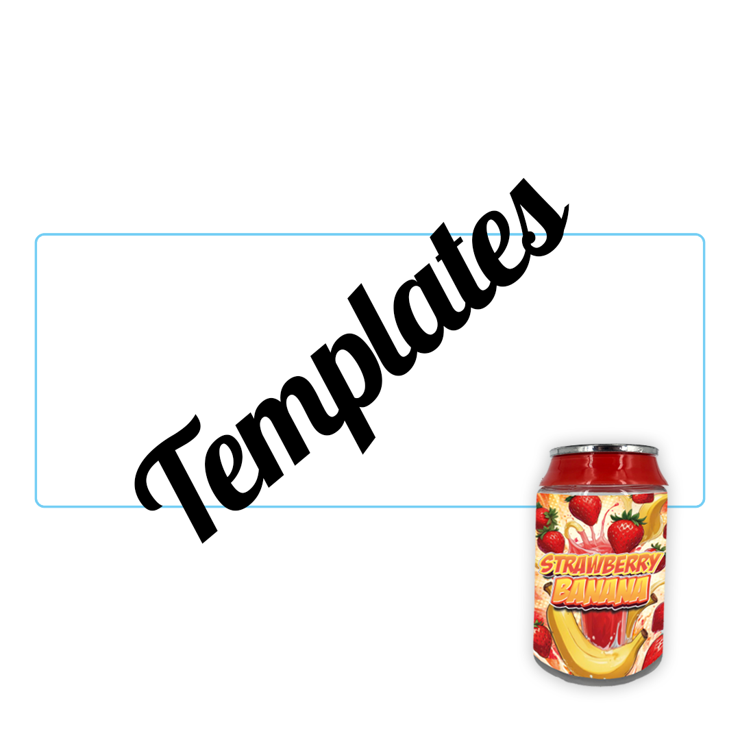 Soda Can Template - DC Packaging Custom Cannabis Packaging