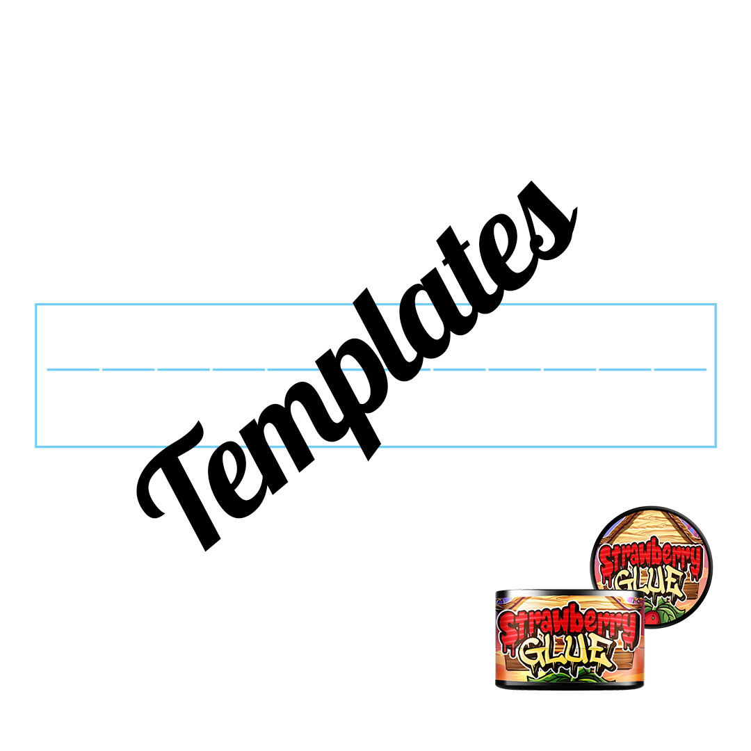 5ml Round Jar Template - DC Packaging Custom Cannabis Packaging