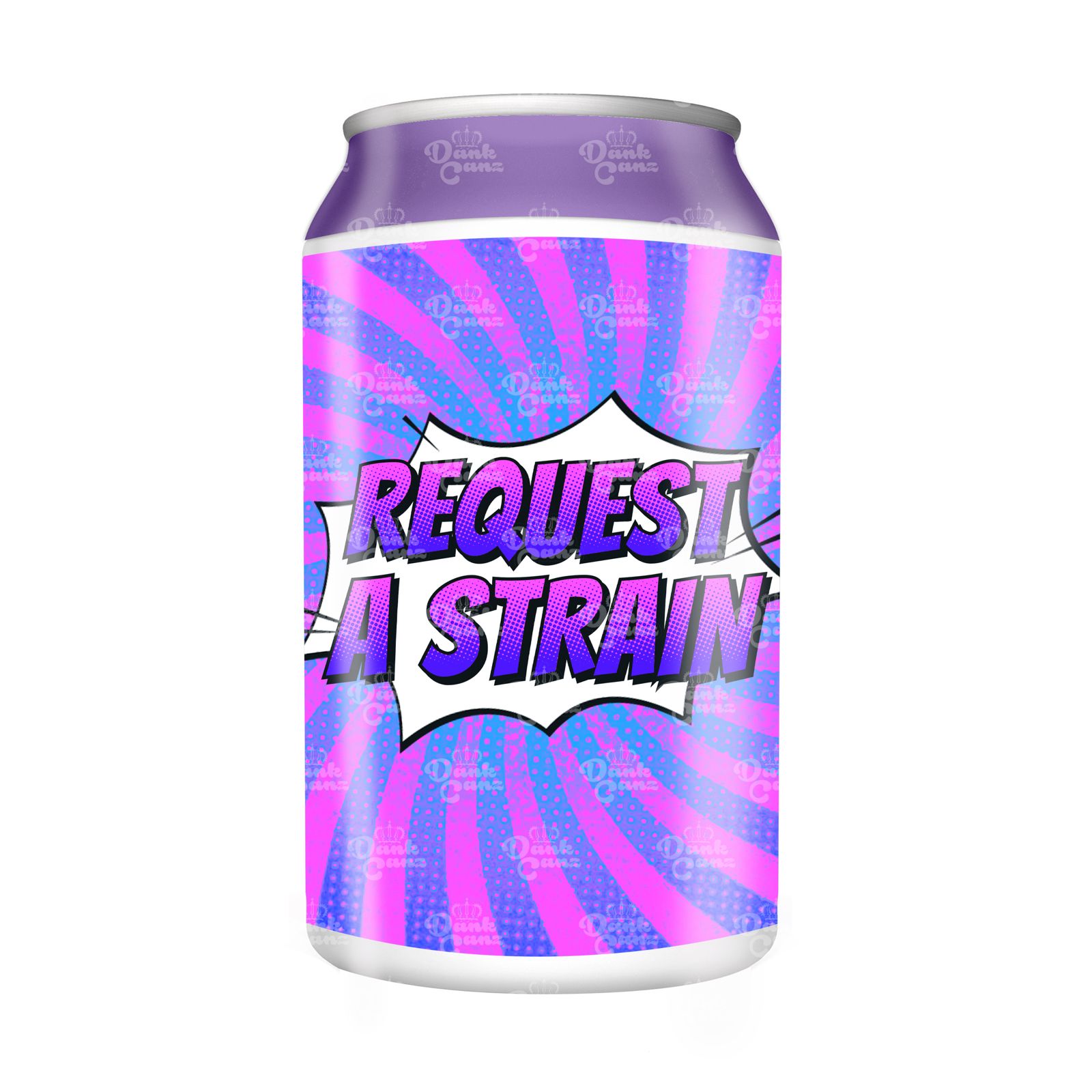 Request a Strain 3.5g Plastic Soda Cans - DC Packaging Custom Cannabis Packaging
