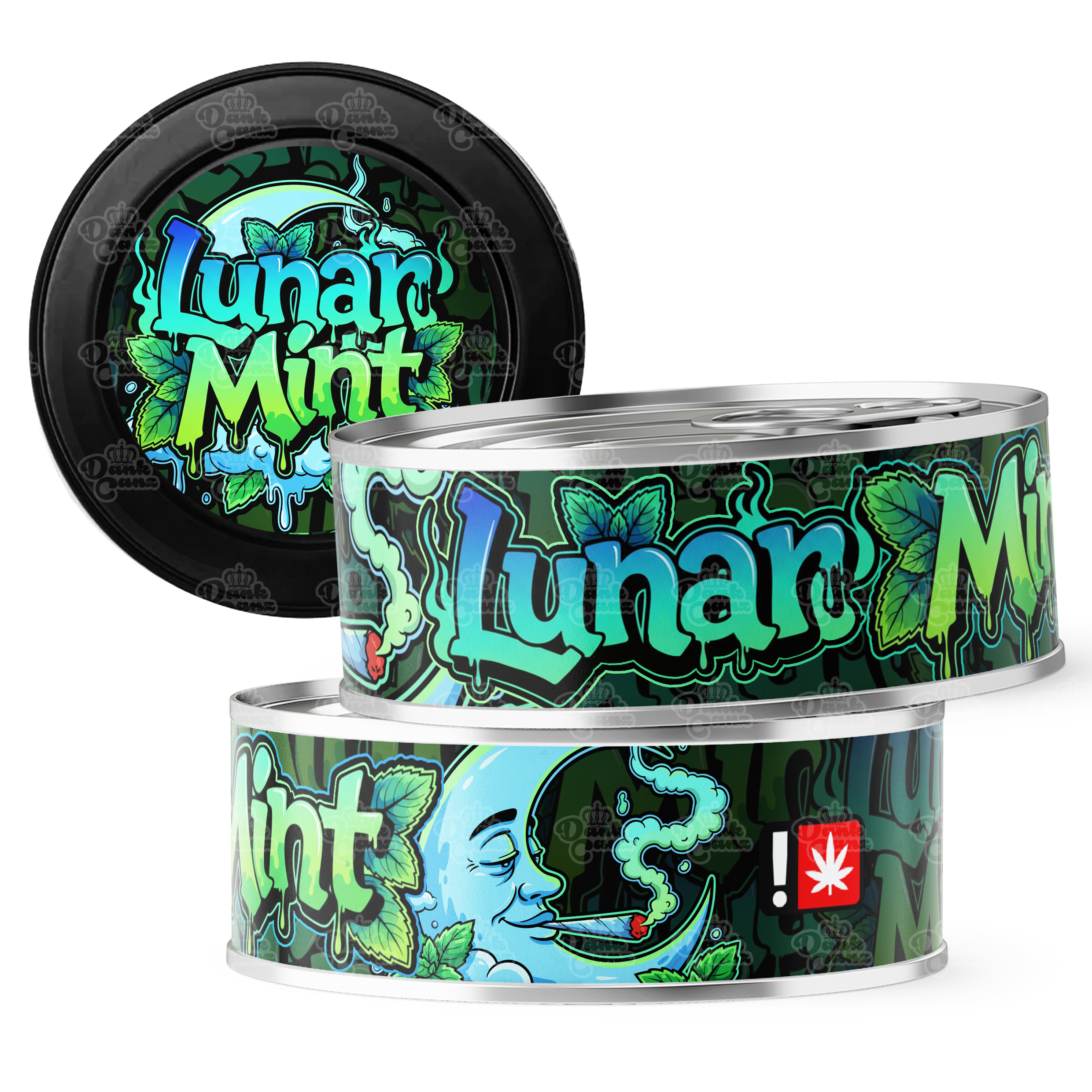 Lunar Mint 3.5g Self Seal Tins - DC Packaging Custom Cannabis Packaging