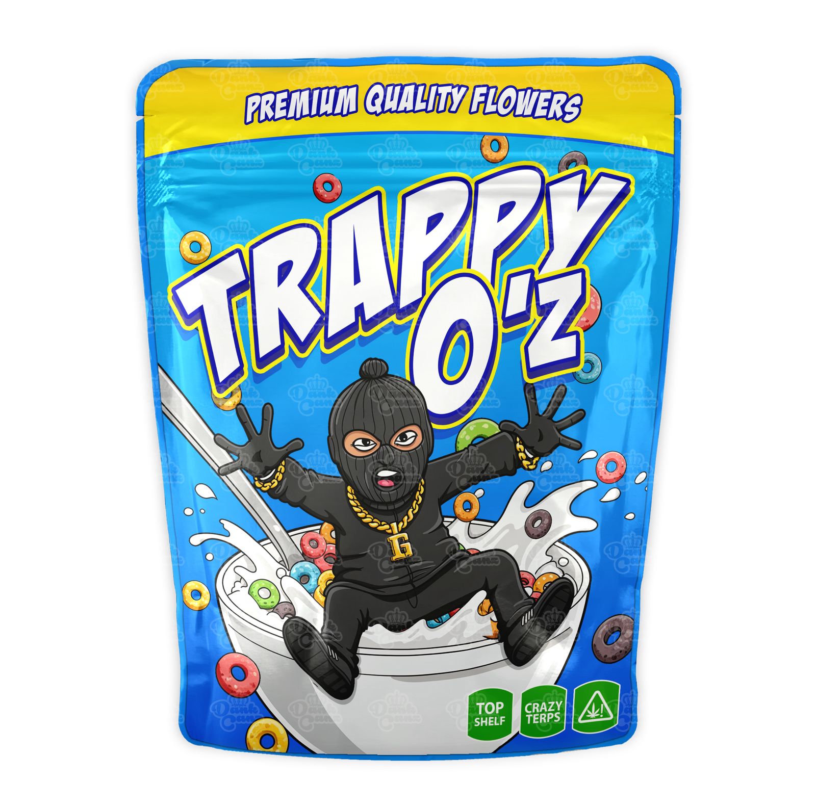 SPOT UV Trappy O'z Pound Pack Deal - DC Packaging Custom Cannabis Packaging